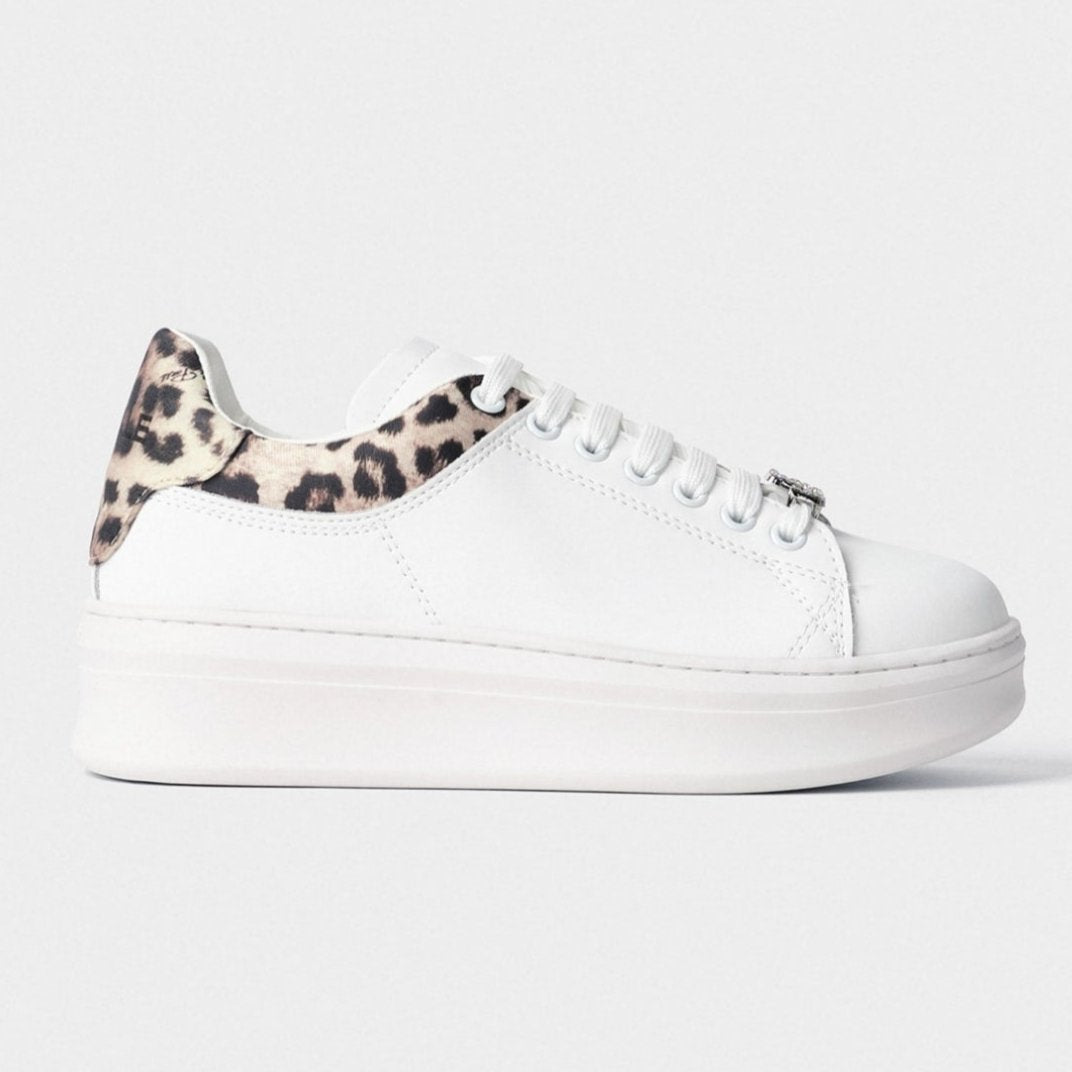 SCARPE GAELLE PARIS ADDICT IN ACTION LEATHER MACULATO BEIGE