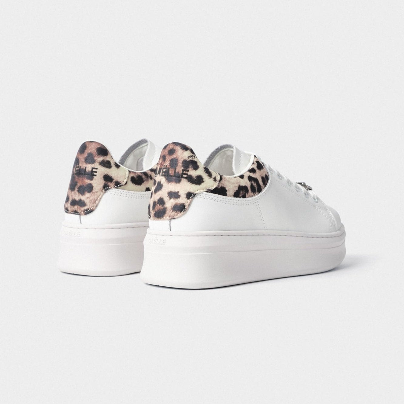 SCARPE GAELLE PARIS ADDICT IN ACTION LEATHER MACULATO BEIGE