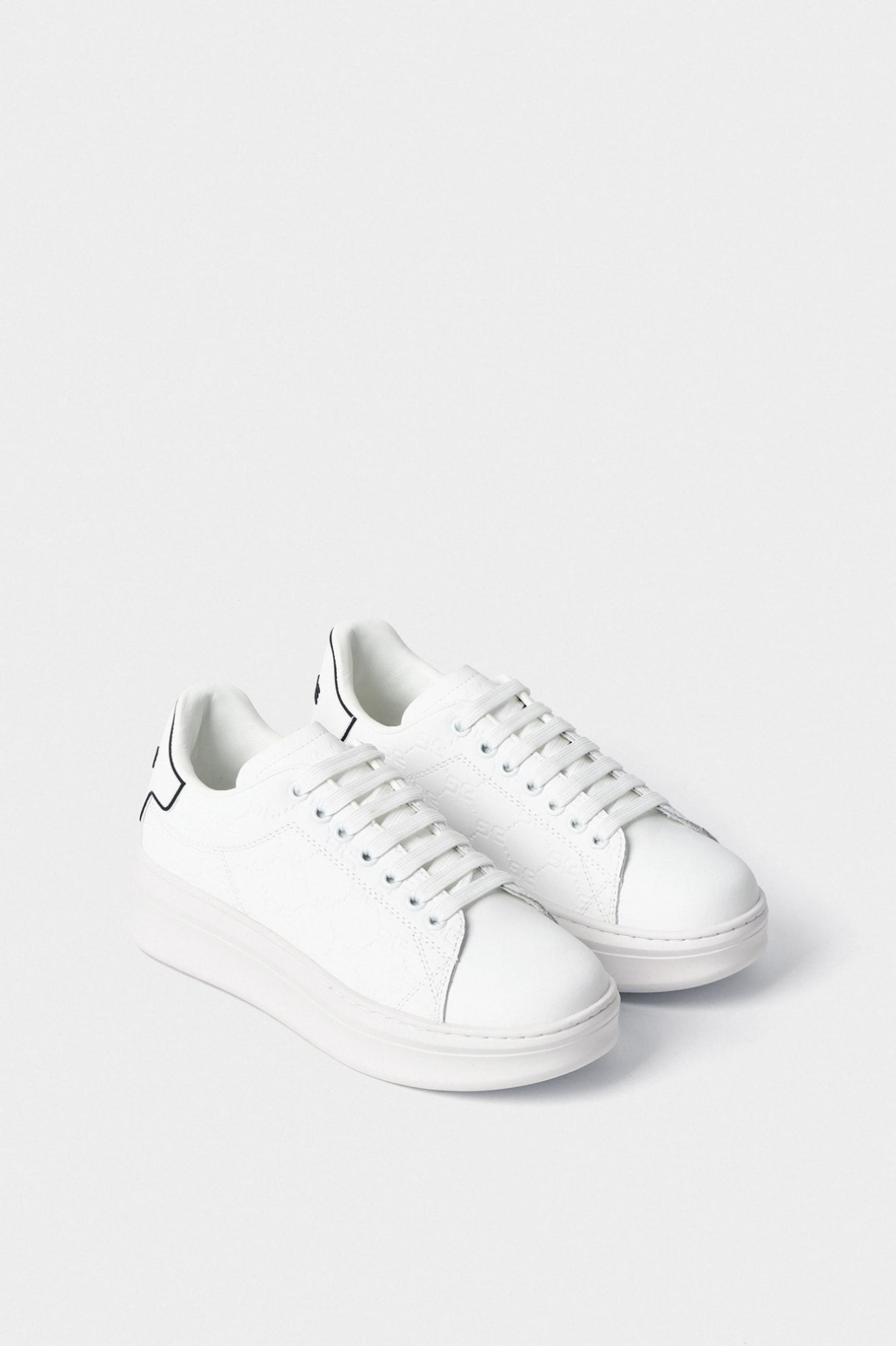 SCARPE GAELLE PARIS ADDICT IN ACTION LEATHER BIANCO