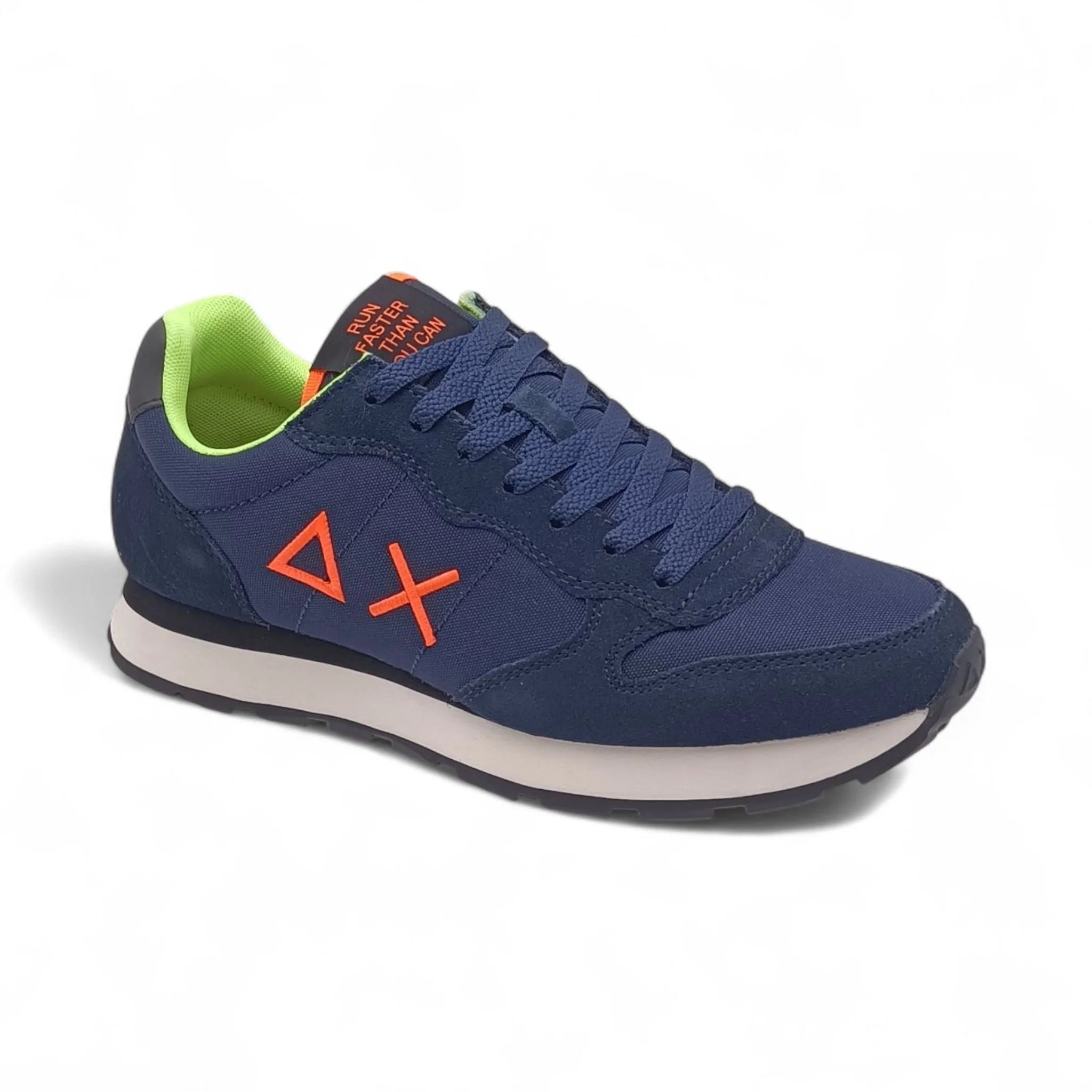 SCARPE SUN68 TOM FLUO BLU NAVY
