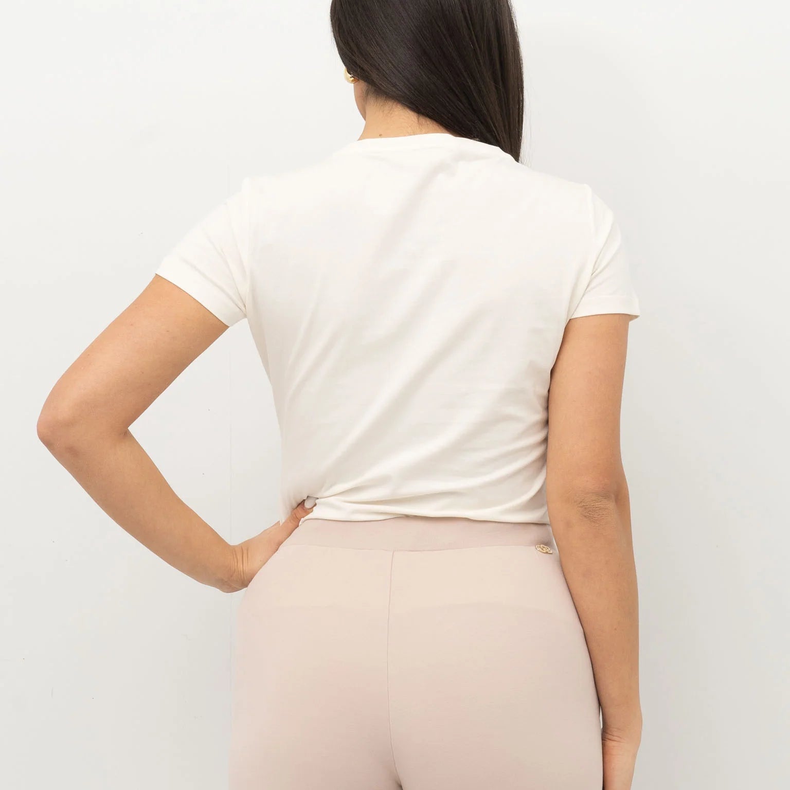 TSHIRT LIUJO MC STAMPA STRASS