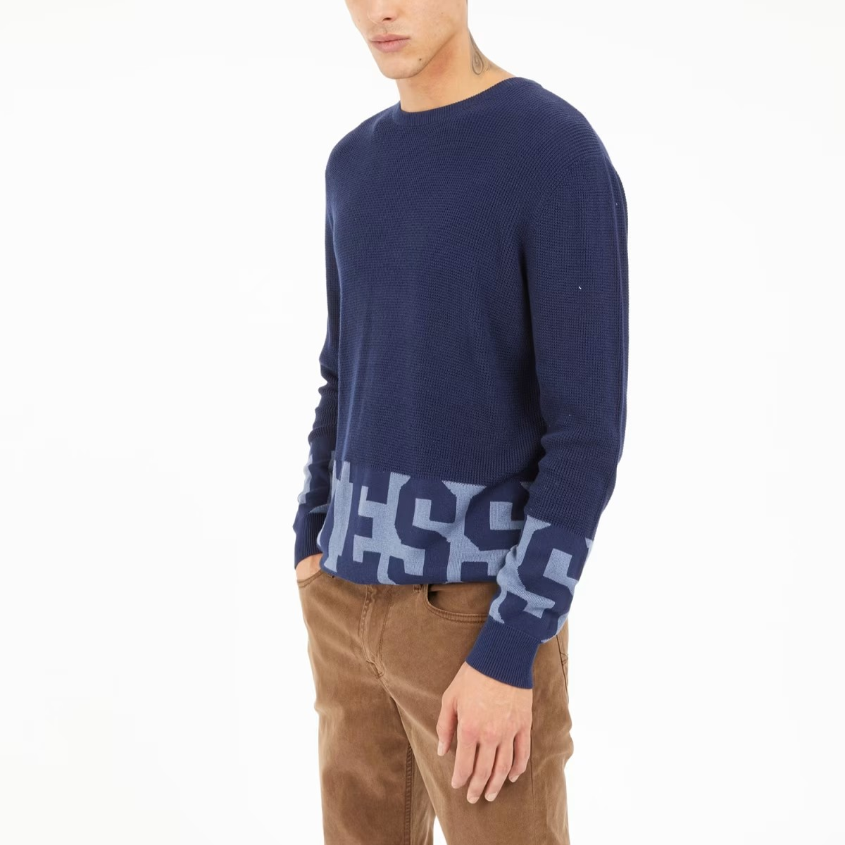 MAGLIA GUESS DEEMER JACQUARD LOGO