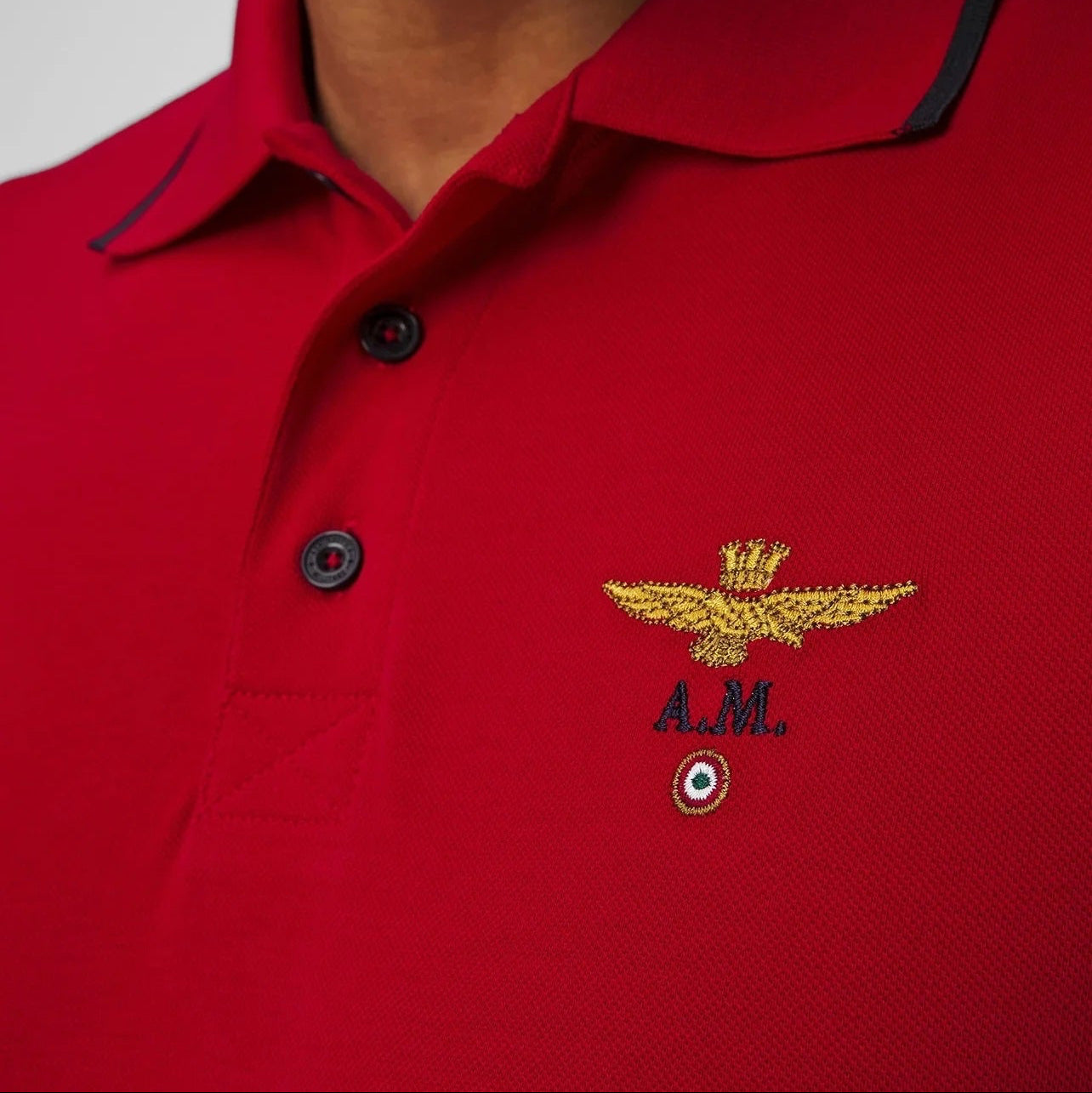 POLO AERONAUTICA MILITARE CONTRASTO COLLO