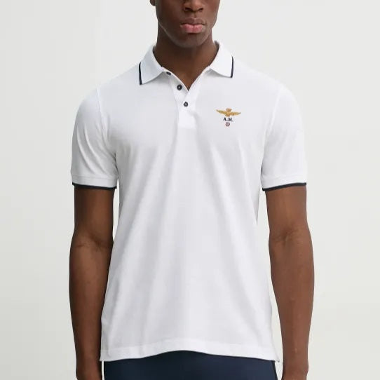 POLO AERONAUTICA MILITARE CONTRASTO COLLO