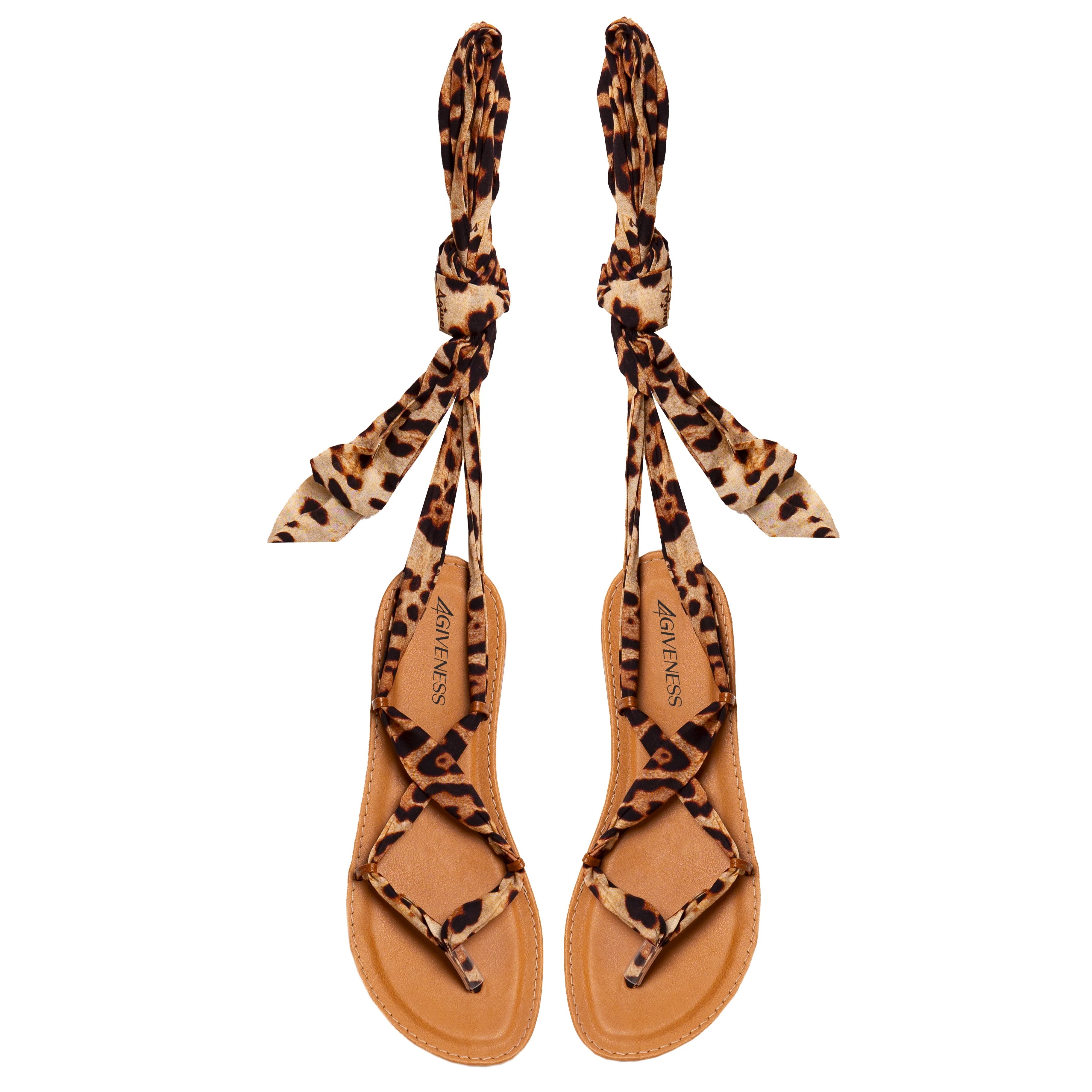 SANDALO 4GIVENESS INFRADITO FORMENTERA LEOPARD