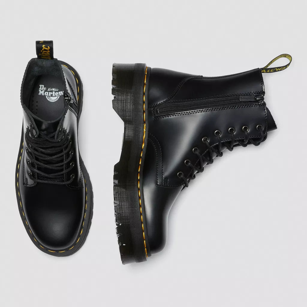 ANFIBIO DR. MARTENS JADON PLATFORM QUAD 8FORI NERO