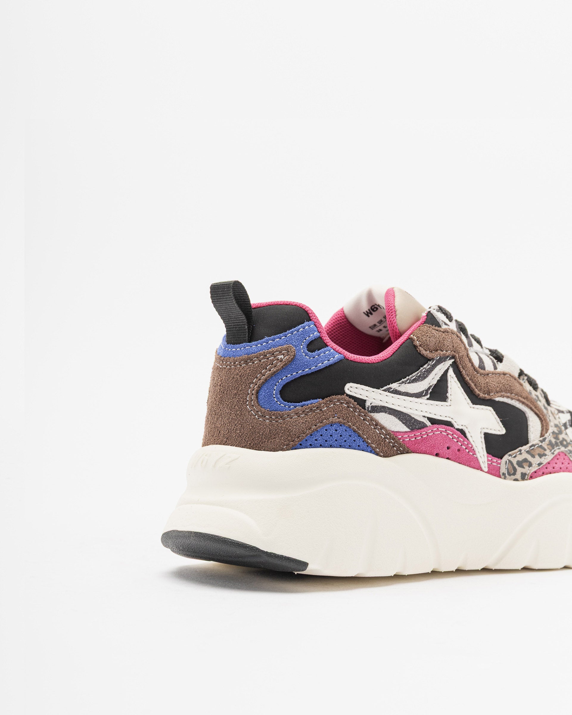 SCARPE WIZZ JUST SAY WIZZ MIA-W MARRONE BLACK WHITE