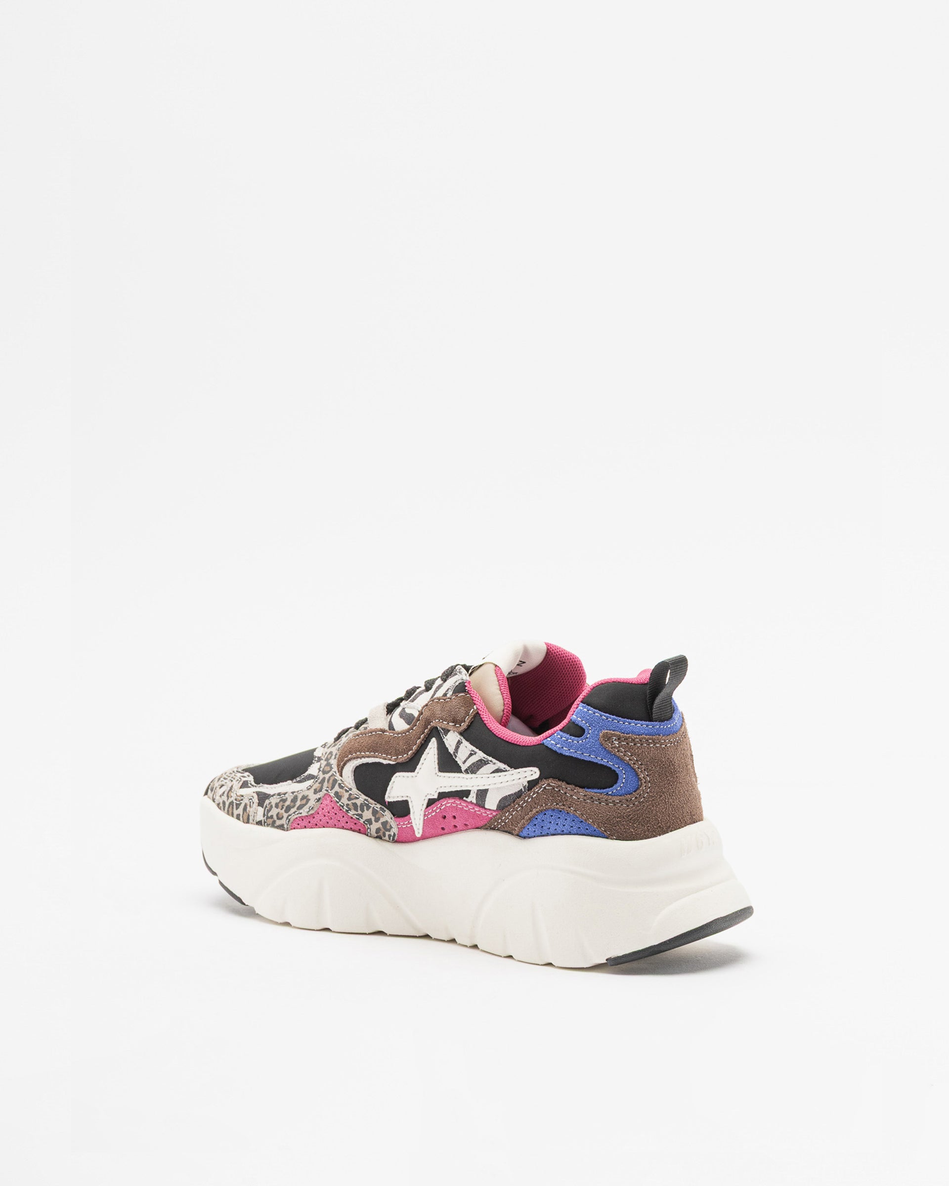 SCARPE WIZZ JUST SAY WIZZ MIA-W MARRONE BLACK WHITE