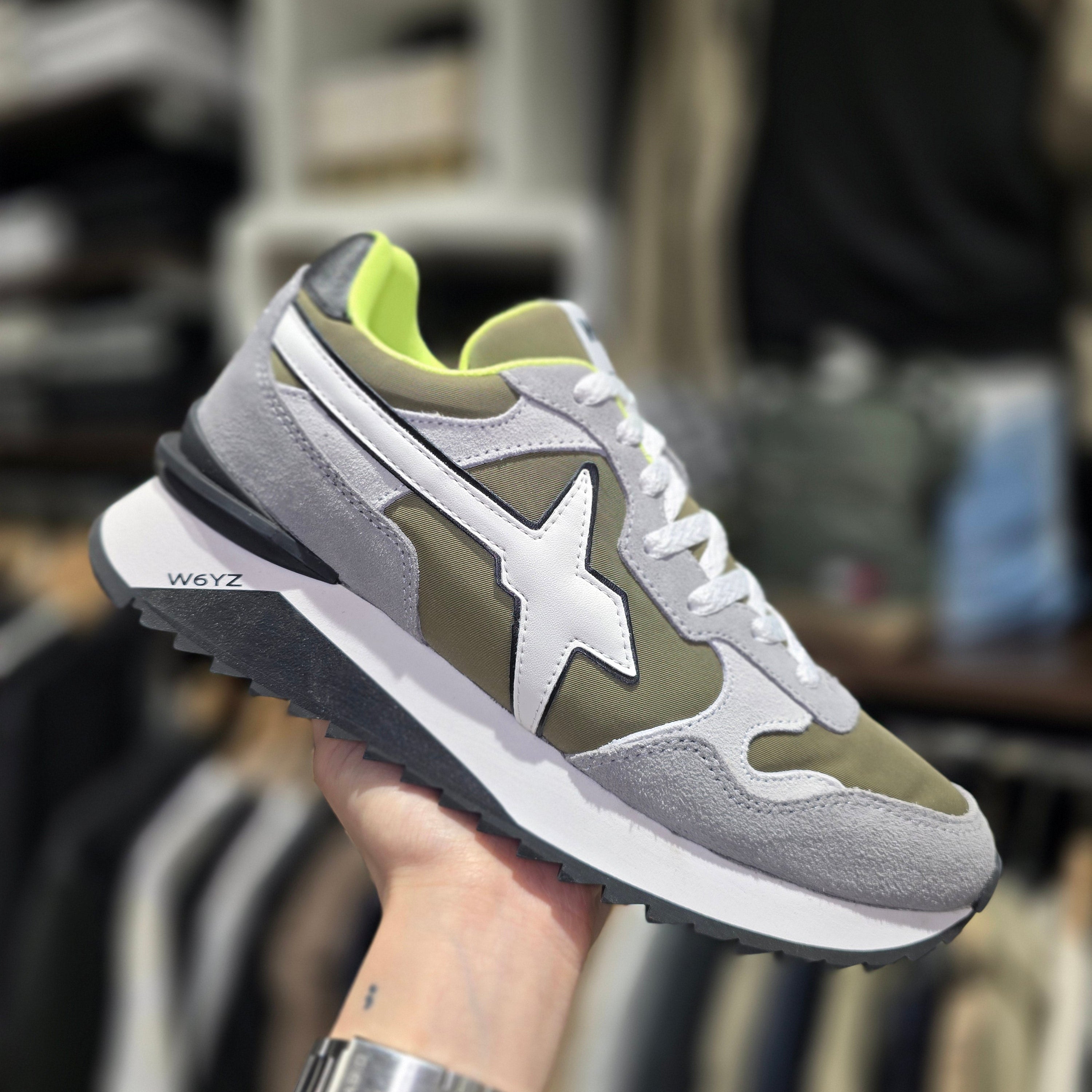 SCARPE WIZZ W6YZ YAK M GRIGIO VERDE BIANCO