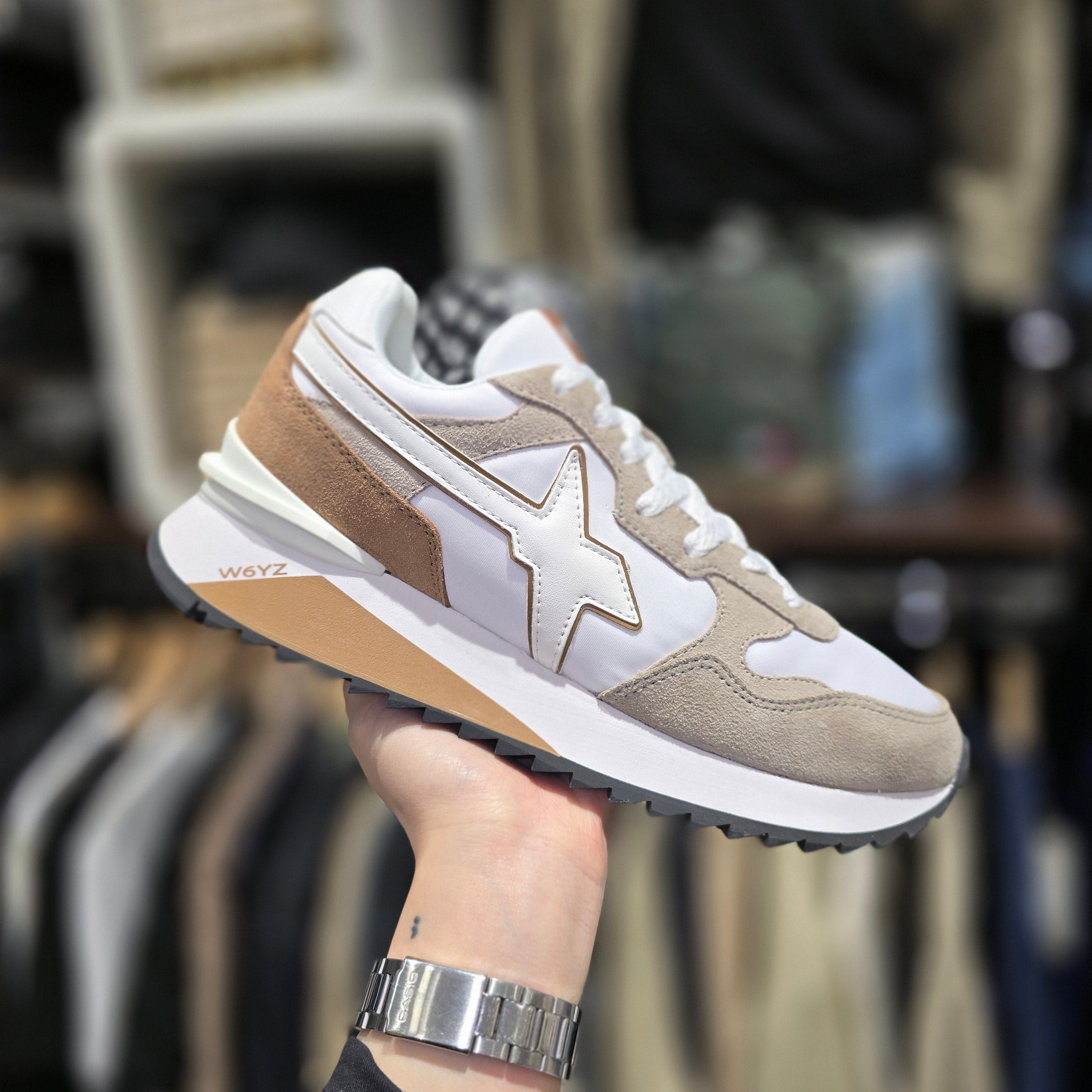 SCARPE WIZZ W6YZ YAK M TAUPE BIANCO