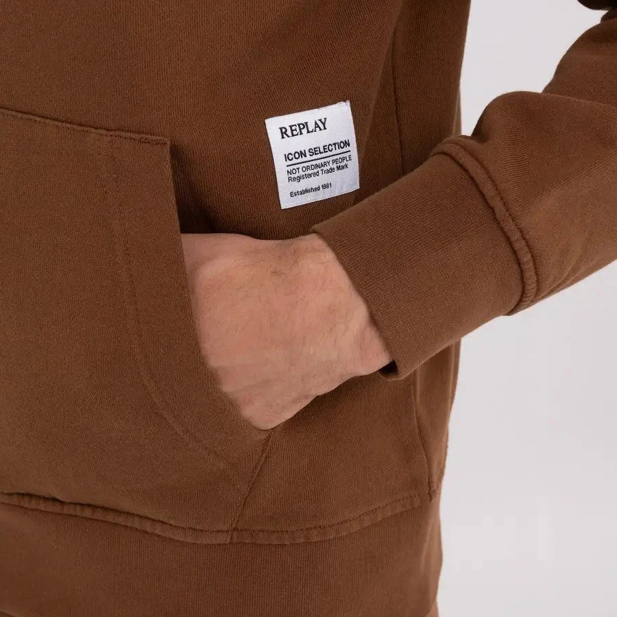 FELPA REPLAY INT. GARZATO FULLZIP N.O.P.