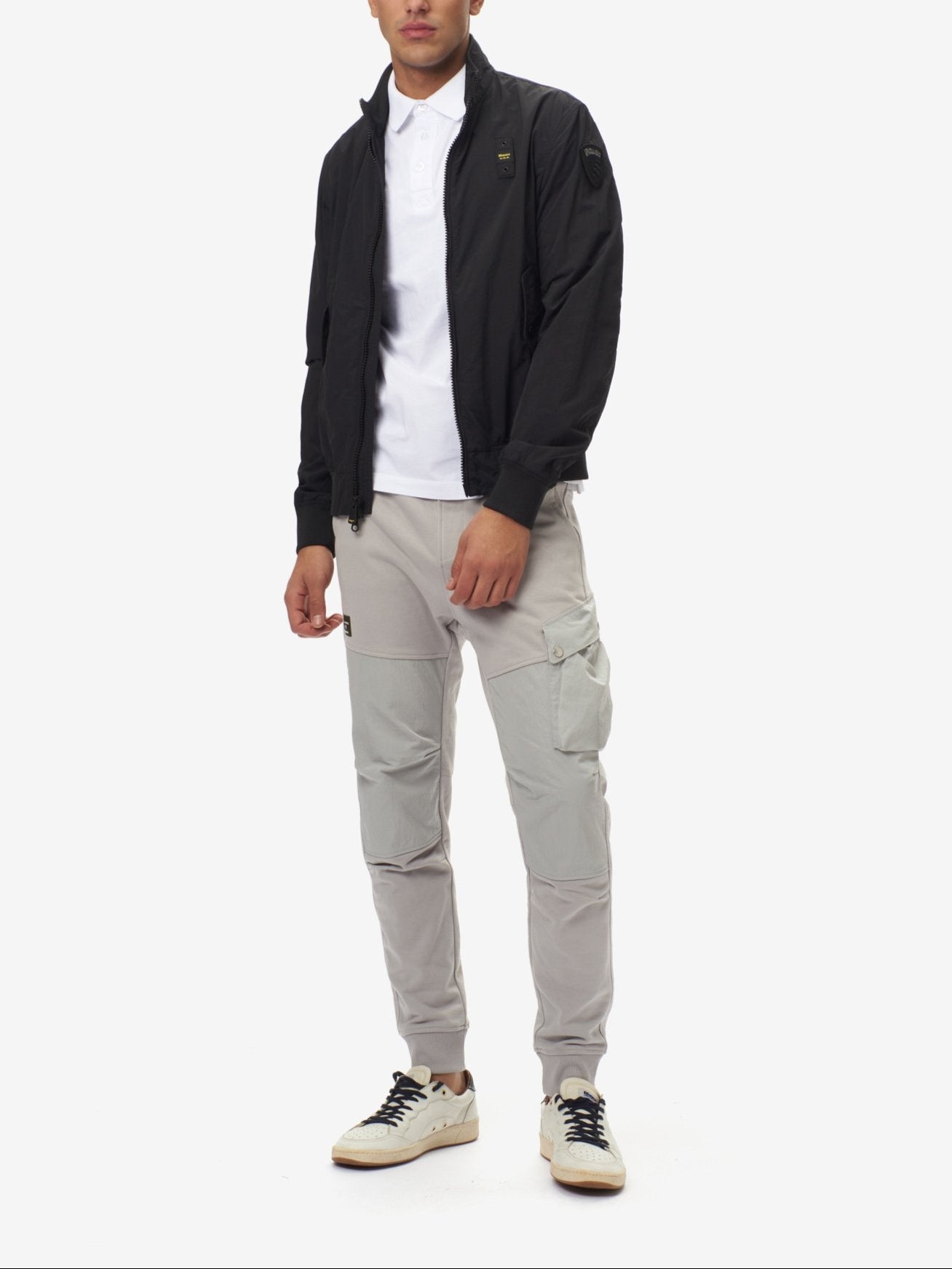 GIUBBINO BLAUER ALWIN SFODERATO CREPE COLLO IN PIEDI