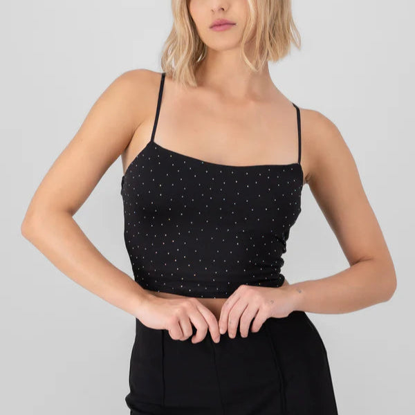 TOP CROP CON COPPE MINI BORCHIETTE