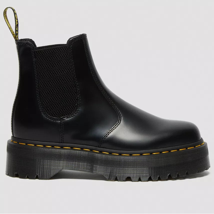 STIVALE DR MARTENS CHELSEA PLATFORM QUAD 2976 PELLE SMOOTH