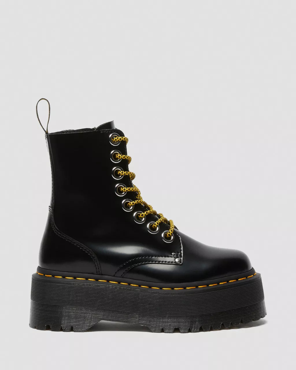 ANFIBIO DR MARTENS JADON MAX BLACK PELLE BUTTERO