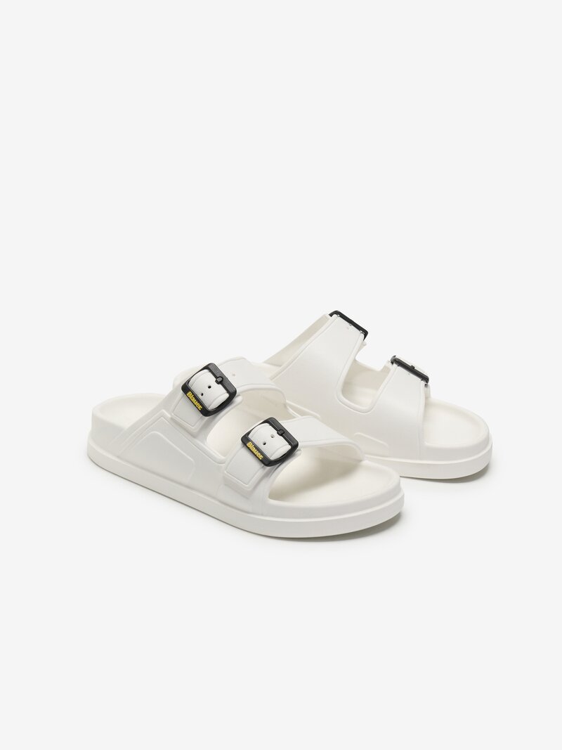 CIABATTA BLAUER HOLLEY SLIPPER BIANCO