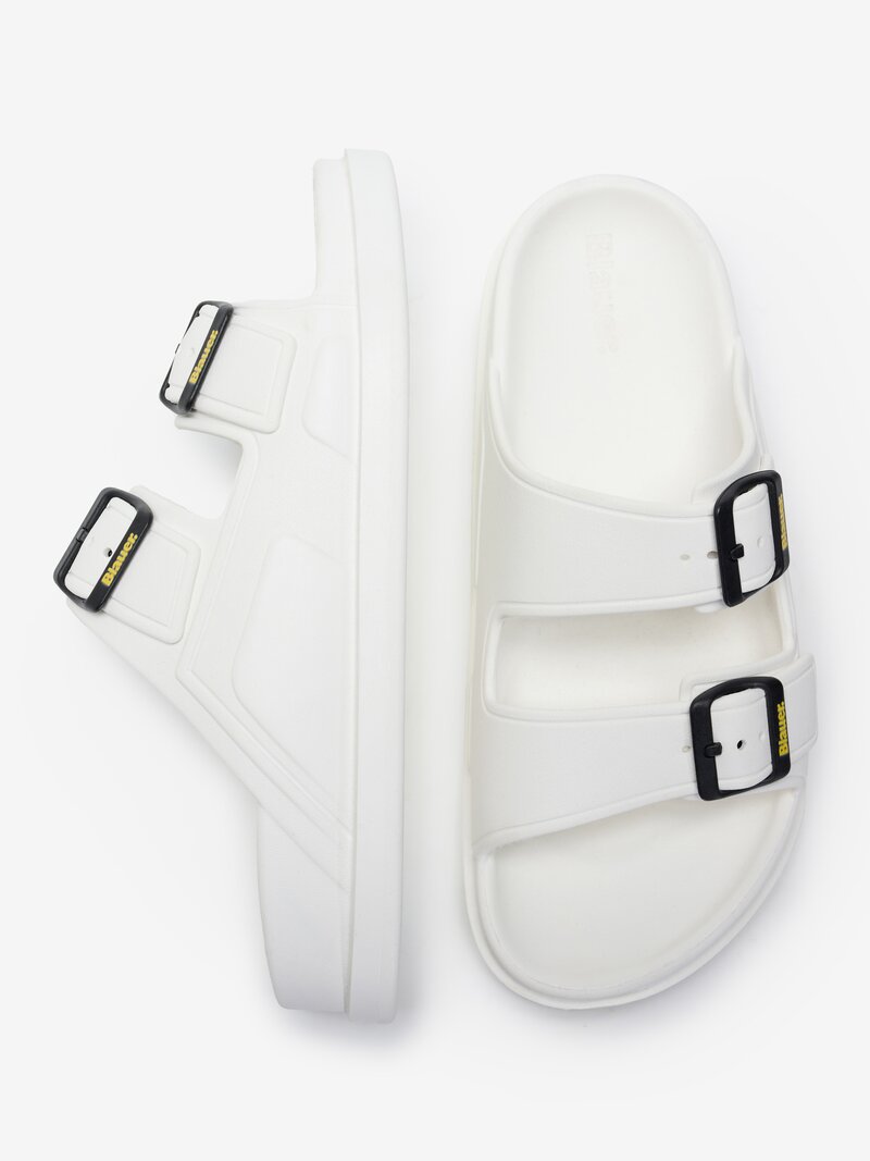 CIABATTA BLAUER HOLLEY SLIPPER BIANCO