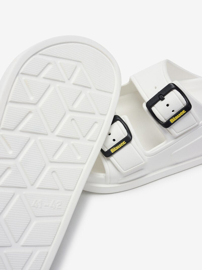 CIABATTA BLAUER HOLLEY SLIPPER BIANCO