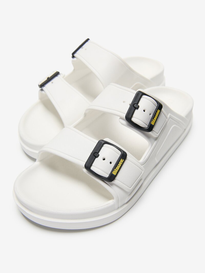 CIABATTA BLAUER HOLLEY SLIPPER BIANCO