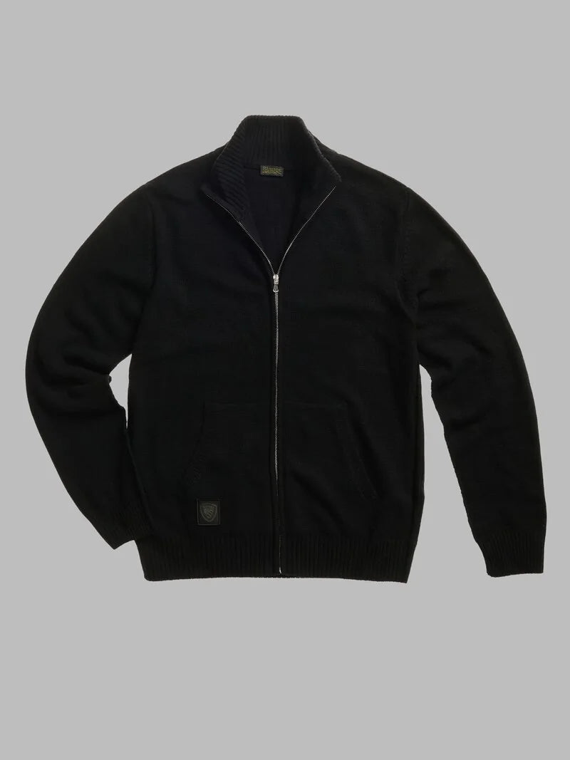 MAGLIA ZIP BLAUER CARDIGAN ROWLEY IN MAGLIA