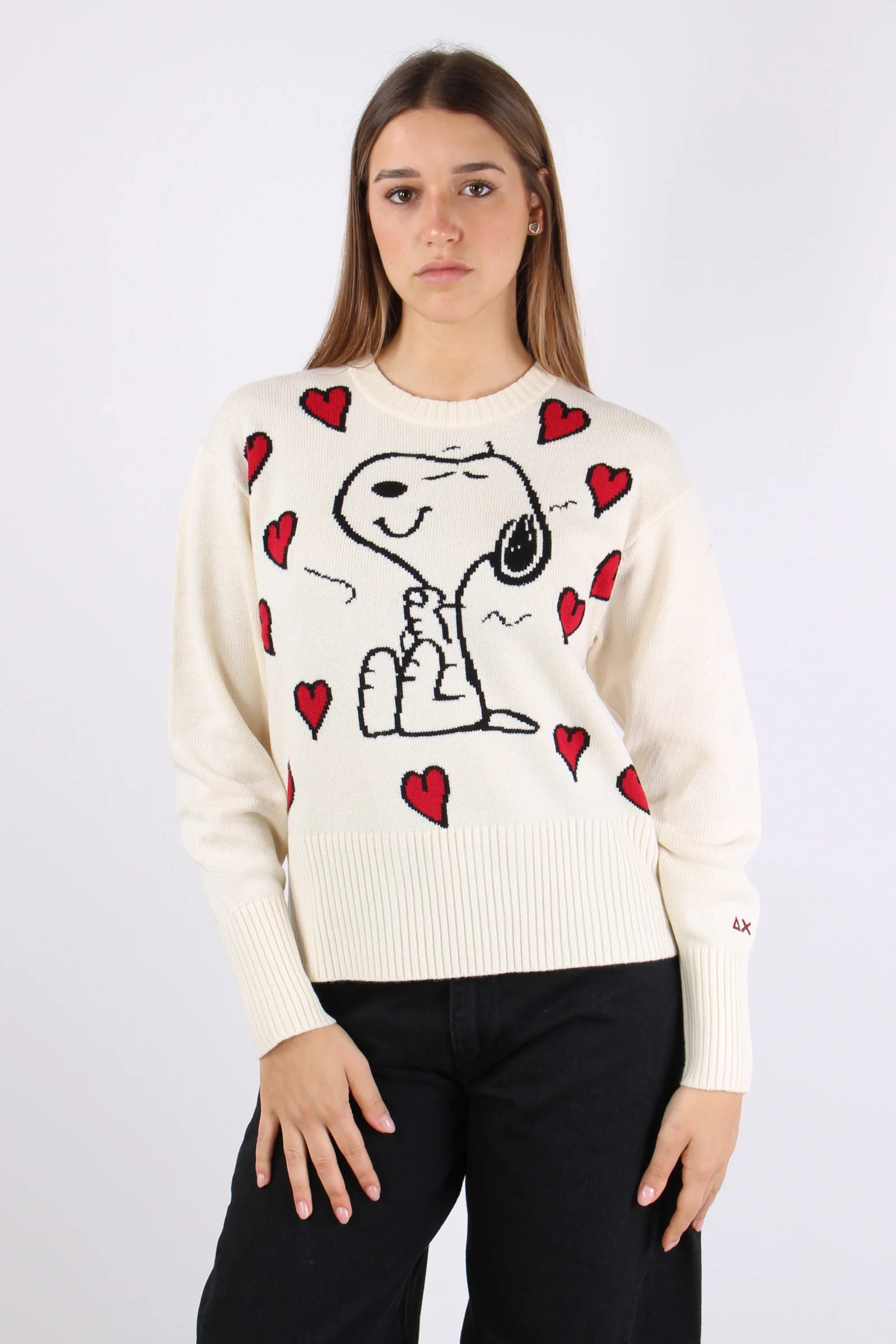 MAGLIONE SUN68 X PEANUTS W SNOOPY OVER SWEATER