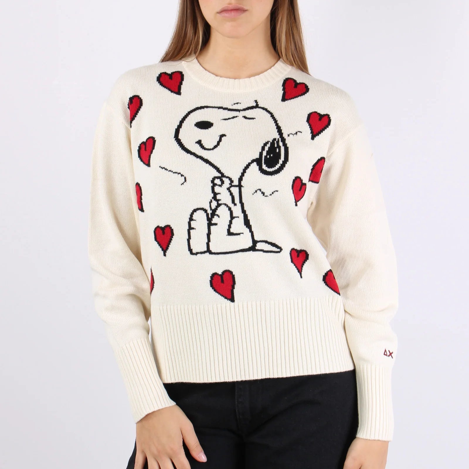 MAGLIONE SUN68 X PEANUTS W SNOOPY OVER SWEATER