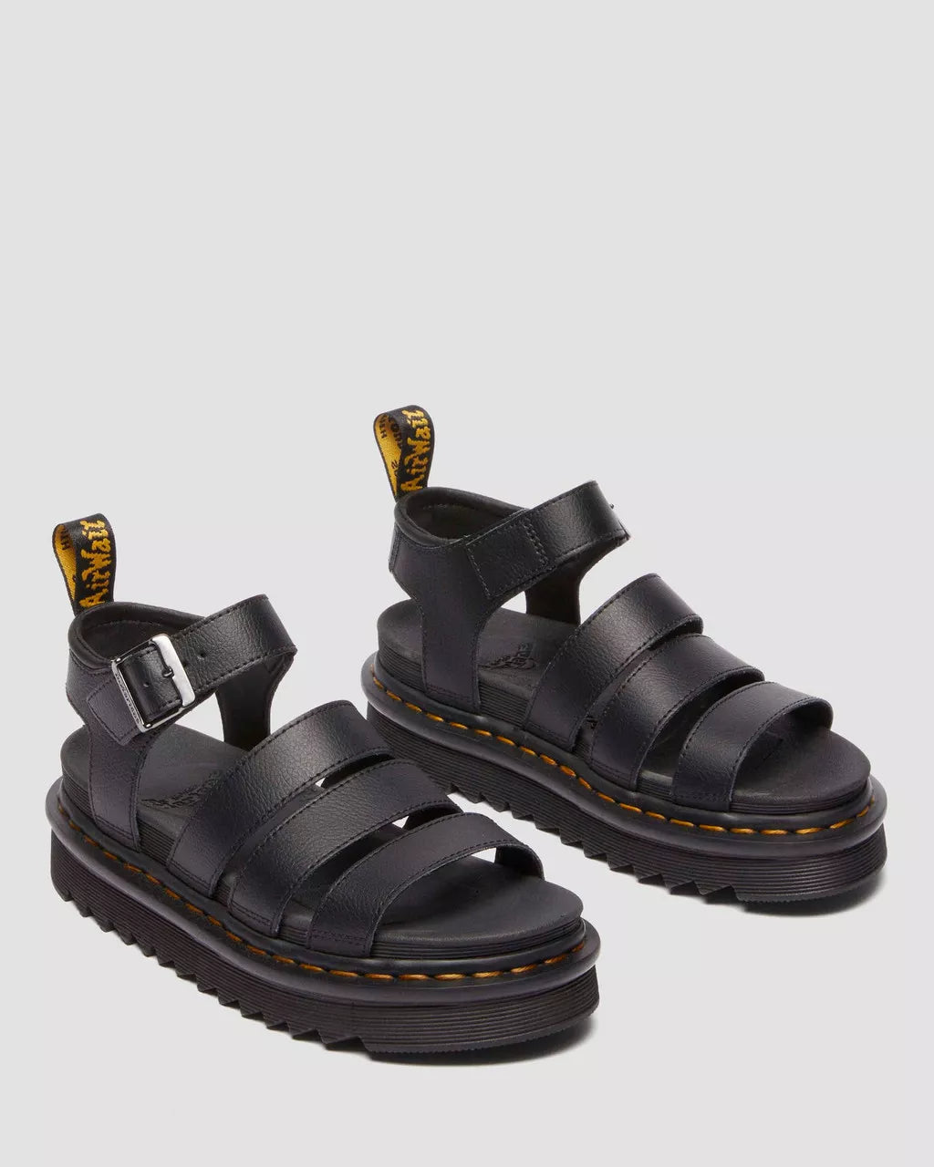 SANDALO DR MARTENS BLAIRE IN PELLE ATHENA CON CINTURINO