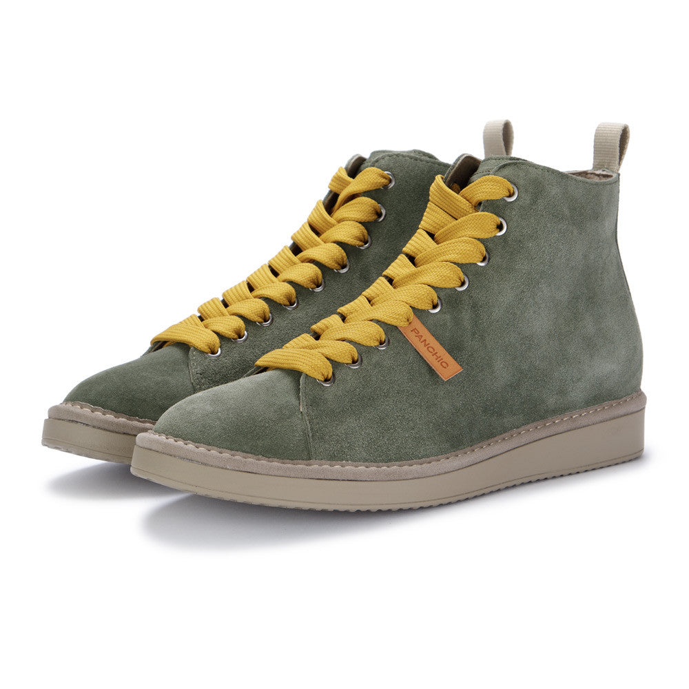 SCARPE PANCHIC POLACCHINO P001 SUEDE CON PELO MILITARE
