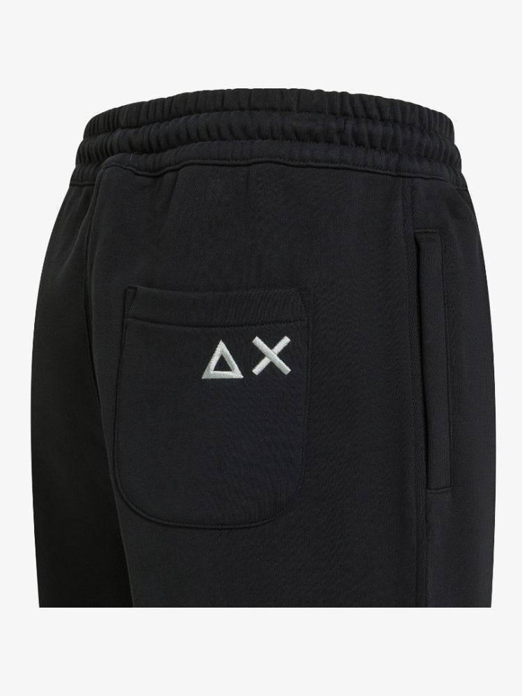 JOGGER SUN68 PANTALONE LOGO BASIC IN FELPA FLEECE