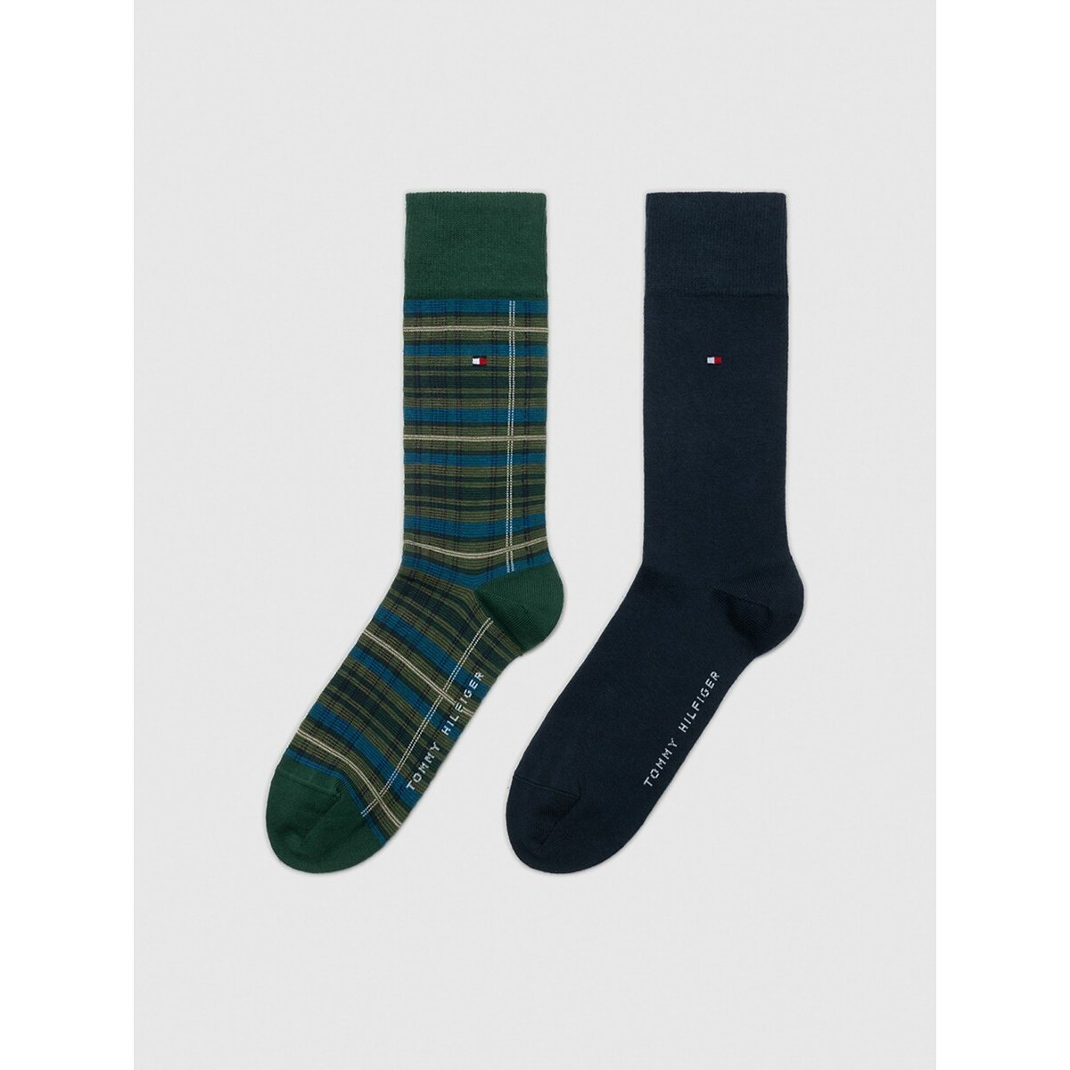 CALZE TOMMY HILFIGER 2 PAIA TARTAN