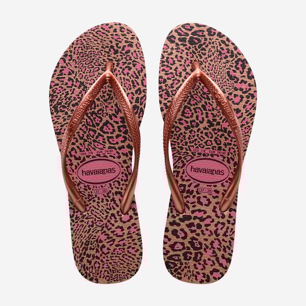 INFRADITO HAVAIANAS SLIM ANIMAL ROSE GOLD CAFE