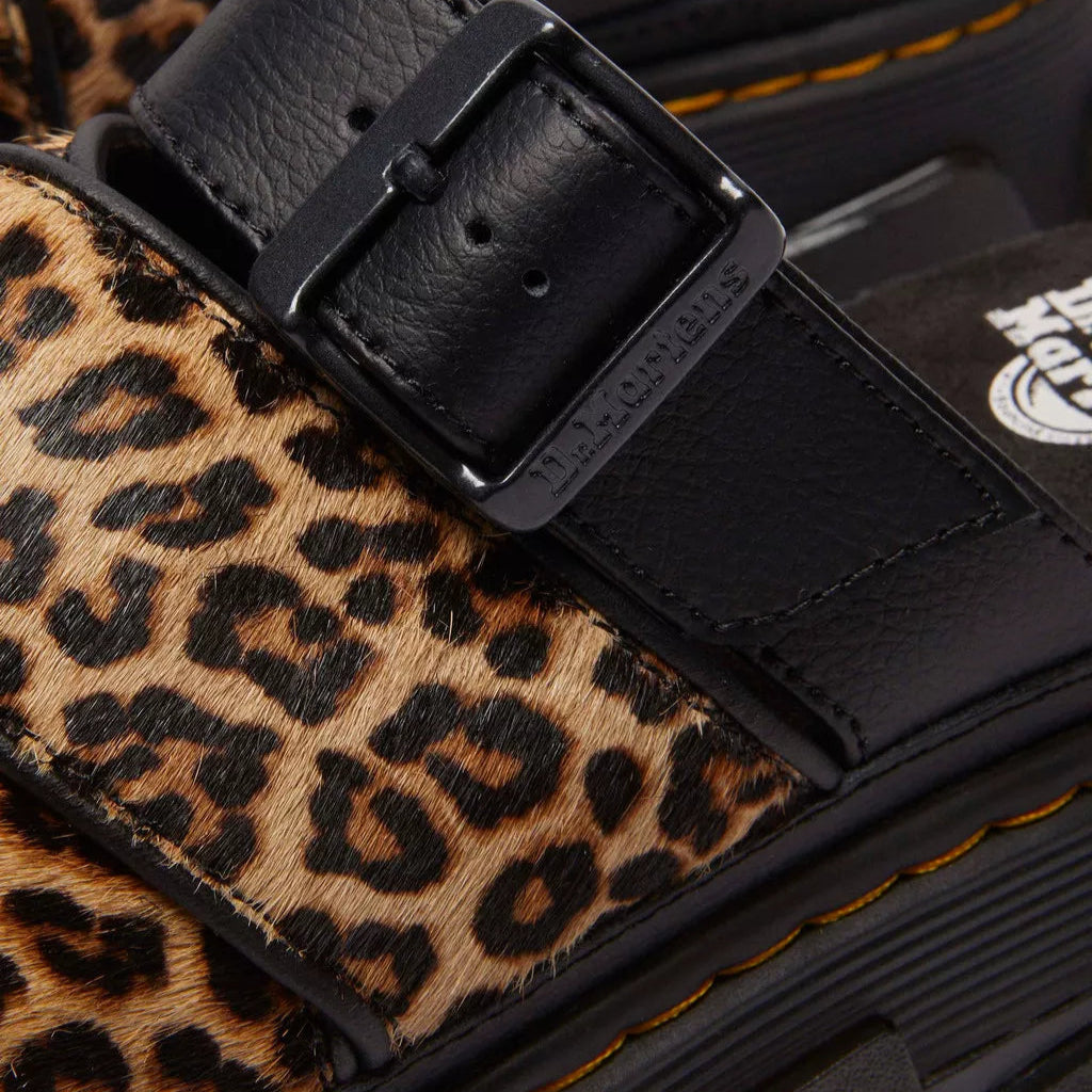 SANDALO DR MARTENS MATTISON LEOPARD SLIDE