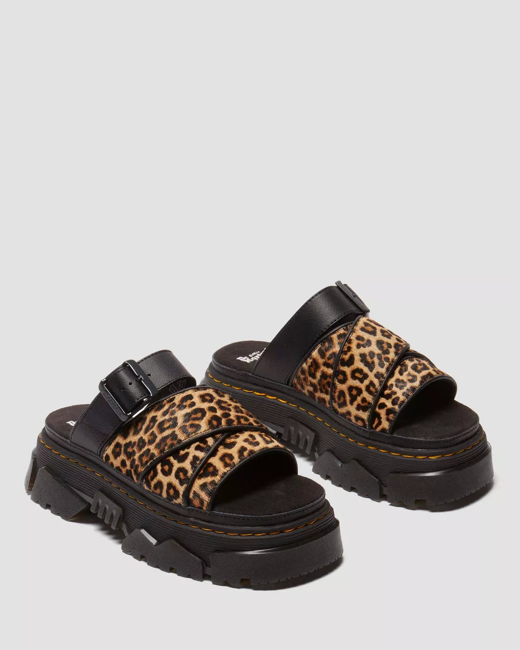 SANDALO DR MARTENS MATTISON LEOPARD SLIDE