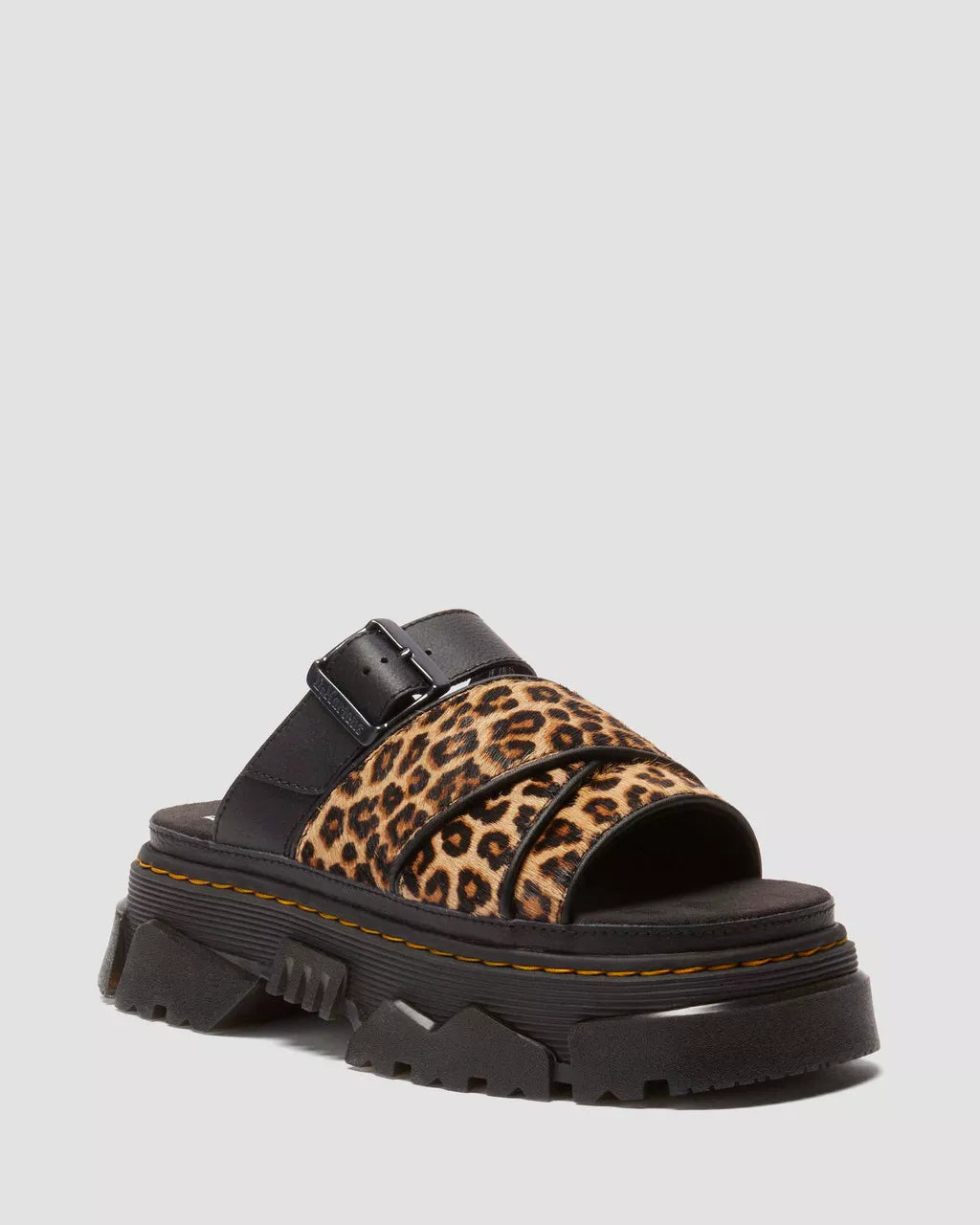 SANDALO DR MARTENS MATTISON LEOPARD SLIDE