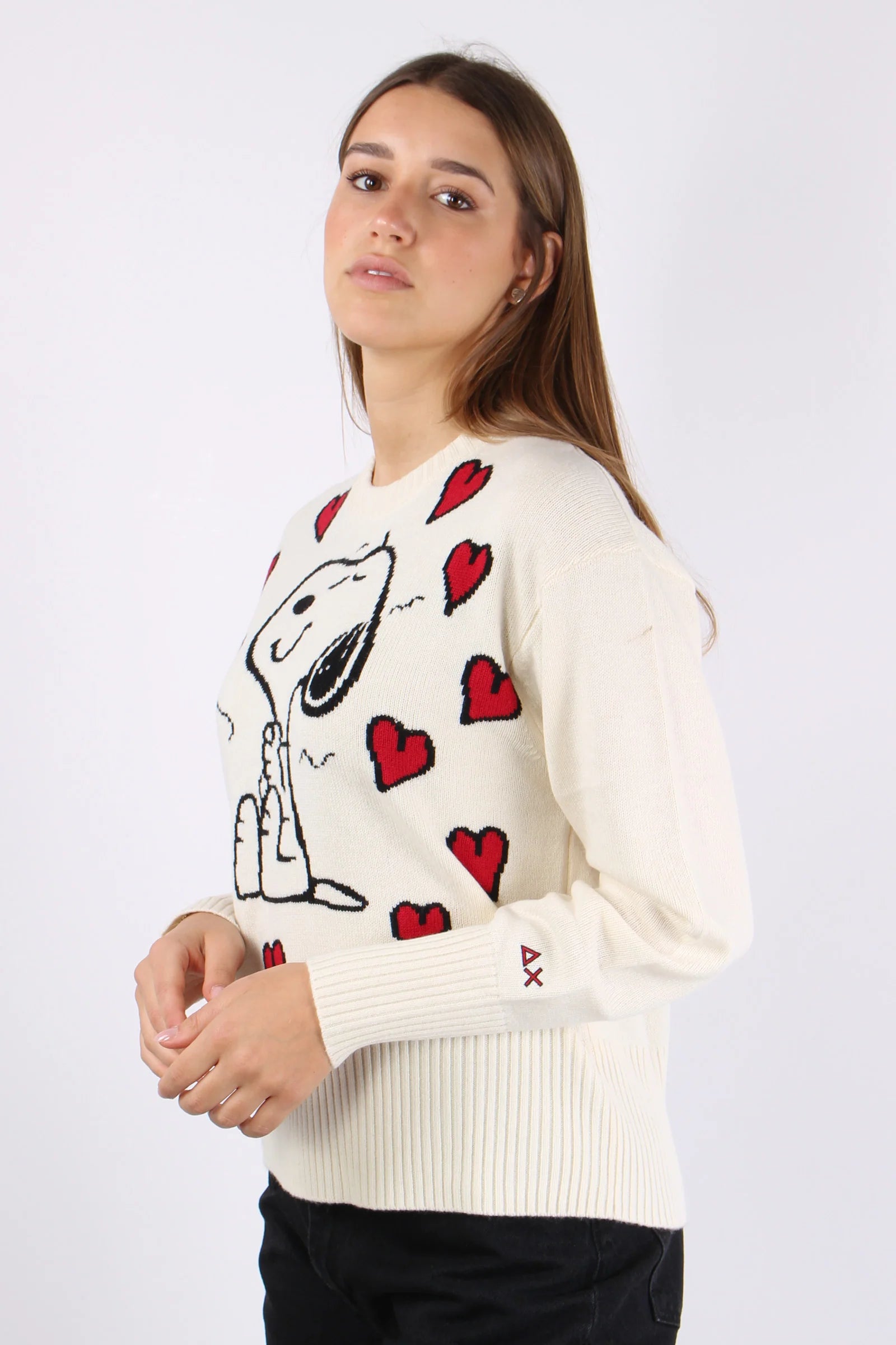 MAGLIONE SUN68 X PEANUTS W SNOOPY OVER SWEATER