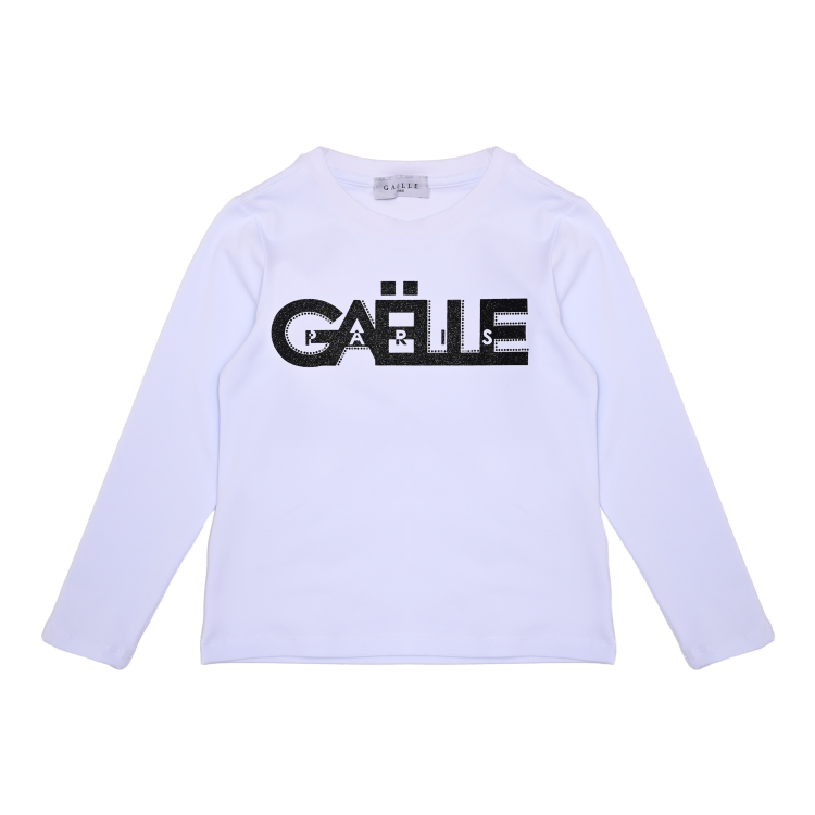 TSHIRT GAELLE MANICA LUNGA LOGO IN CONTRASTO