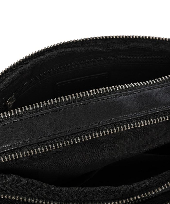 POCHETTE BLAUER CLUTCH A MANO FIFTH PELLE CORDURA 12X21X5
