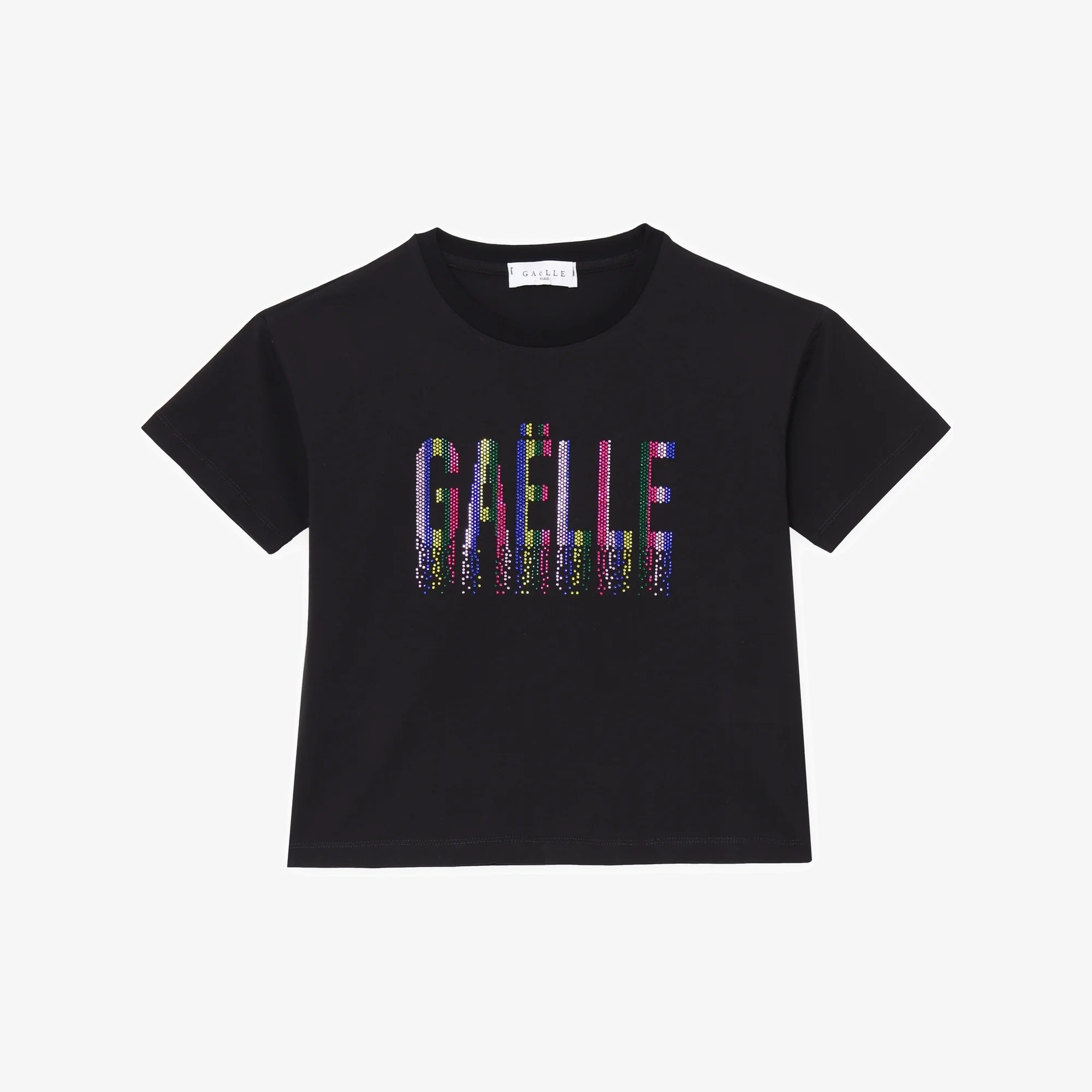 TSHIRT GAELLE PARIS CROP MC LOGO ALLUNGATO