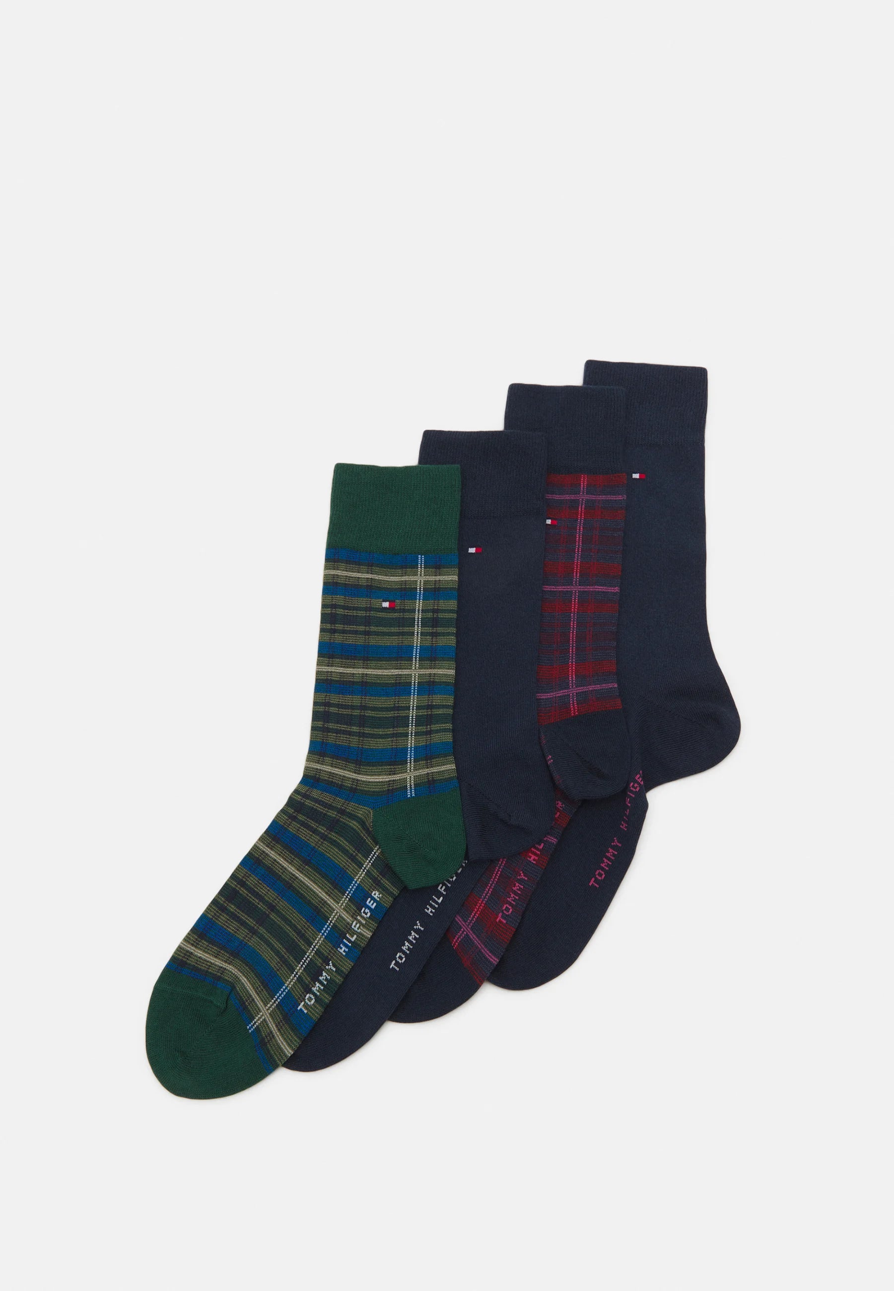 CALZE TOMMY HILFIGER 2 PAIA TARTAN