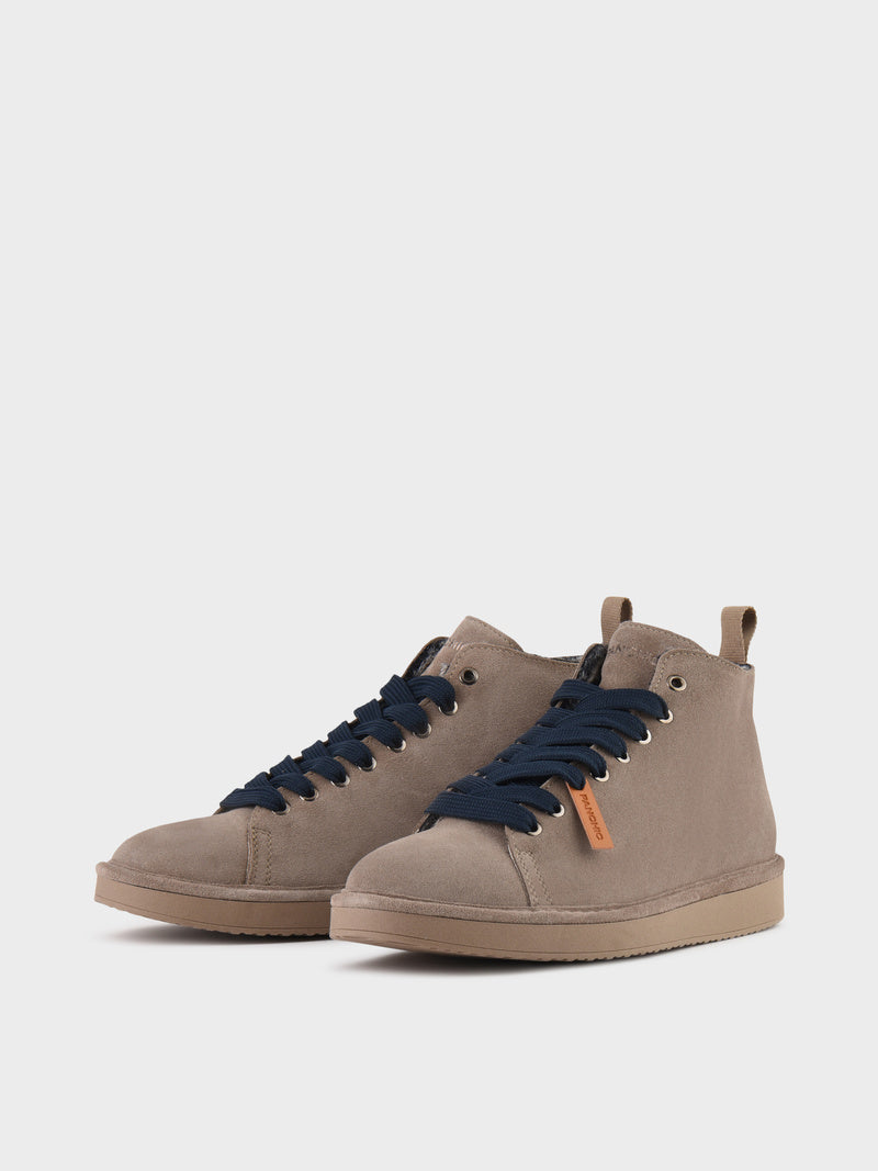 POLACCHINO PANCHIC SUEDE INT. FUR WALNUT L. COBALTO
