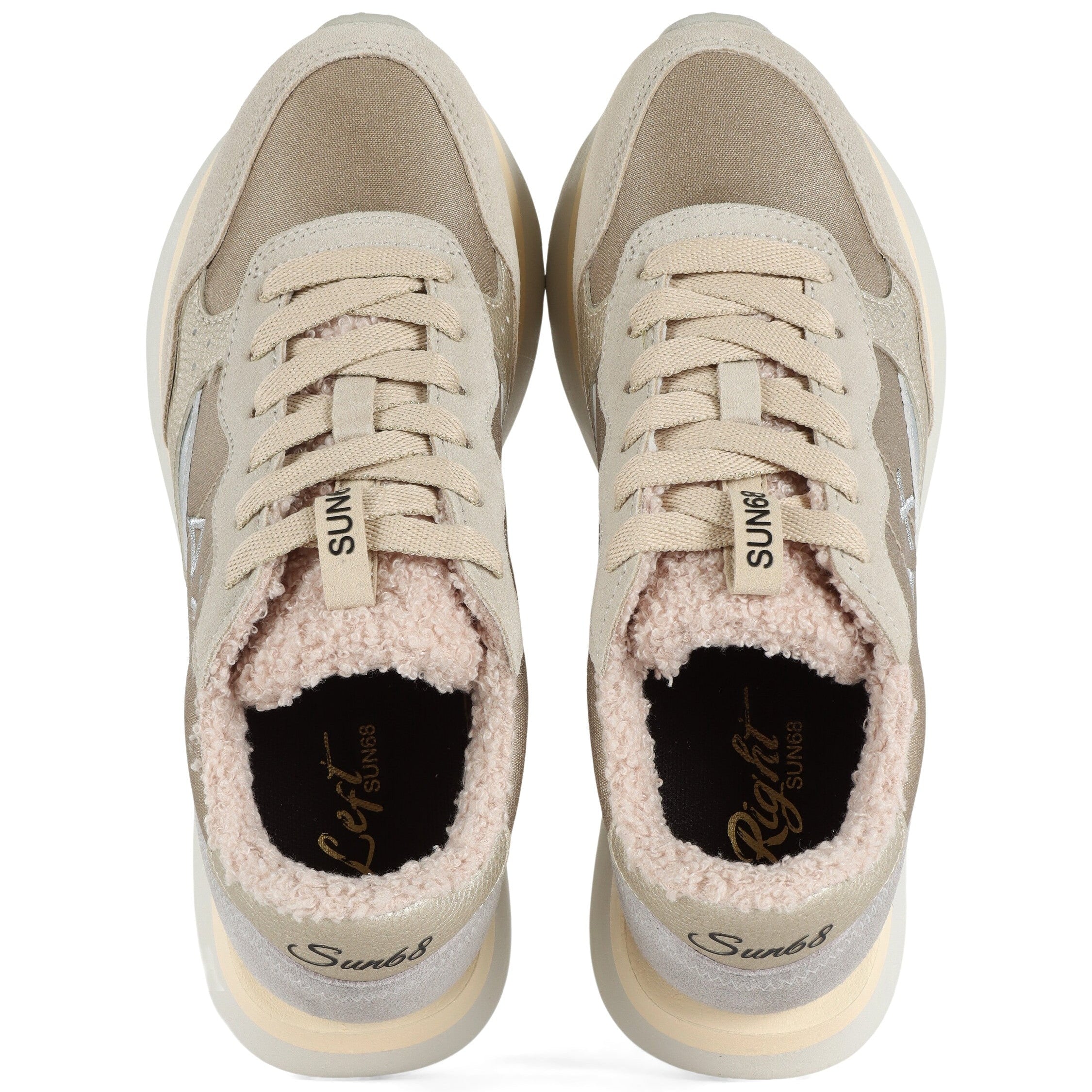 SCARPE SUN68 BIG ALLY WINTER BIANCO PANNA