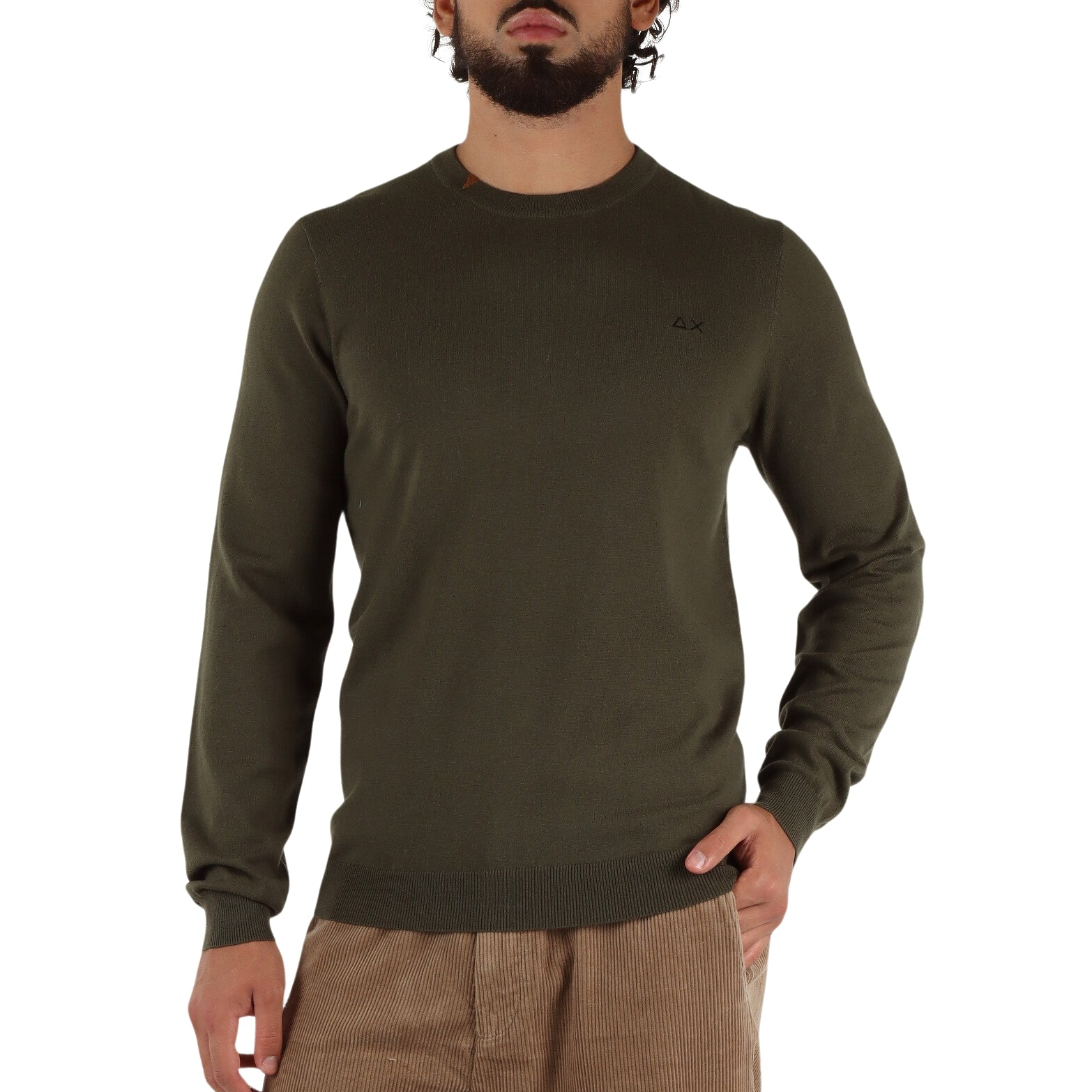 MAGLIA SUN68 GIROCOLLO BASIC MANICA LUNGA