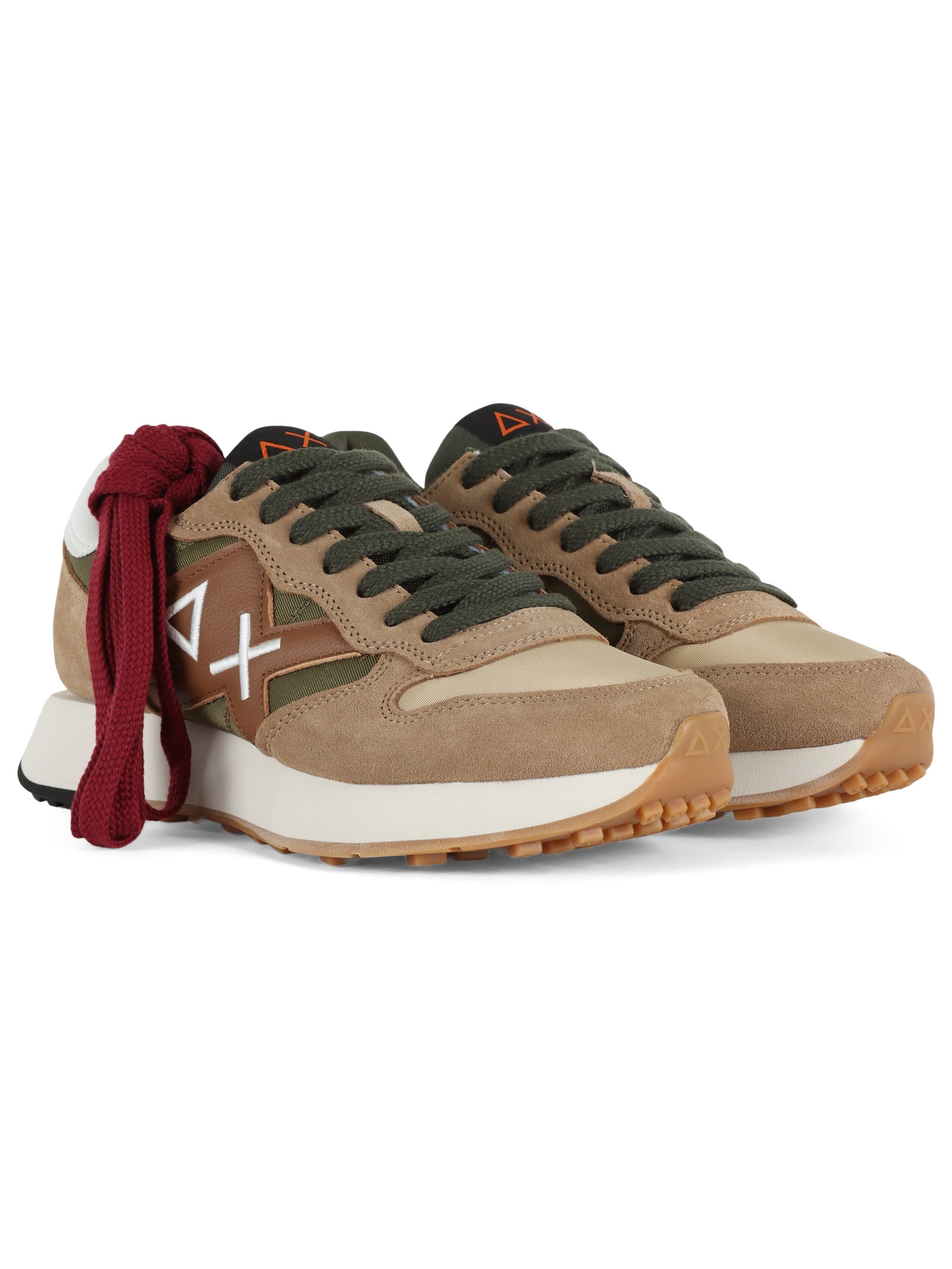 SCARPE SUN68 JAKI BICOLOR BEIGE SCURO
