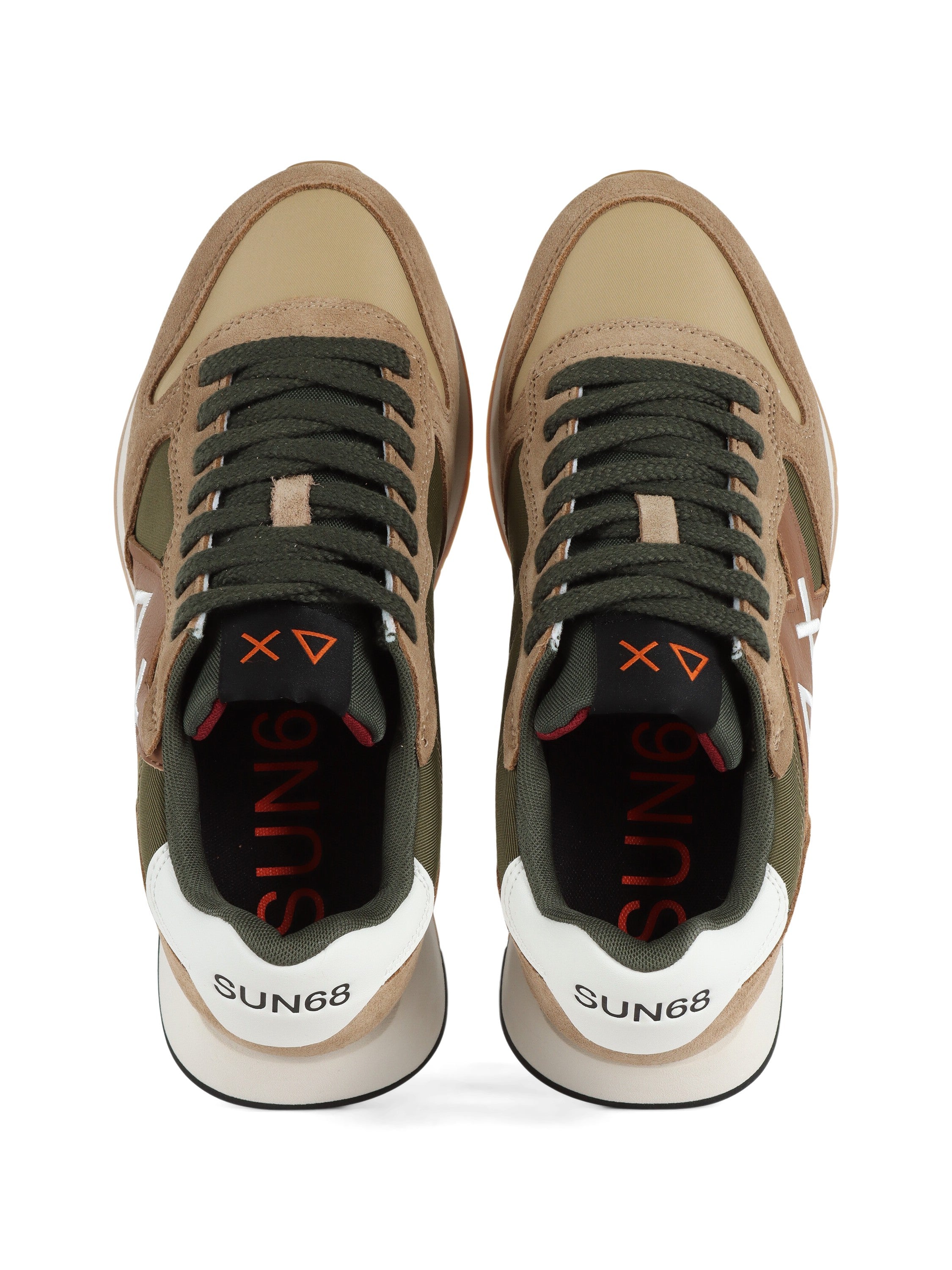 SCARPE SUN68 JAKI BICOLOR BEIGE SCURO