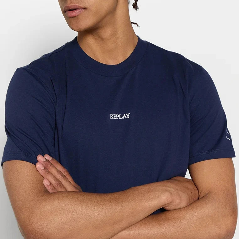TSHIRT REPLAY MINILOGO FRONT. MC COTTON BASIC