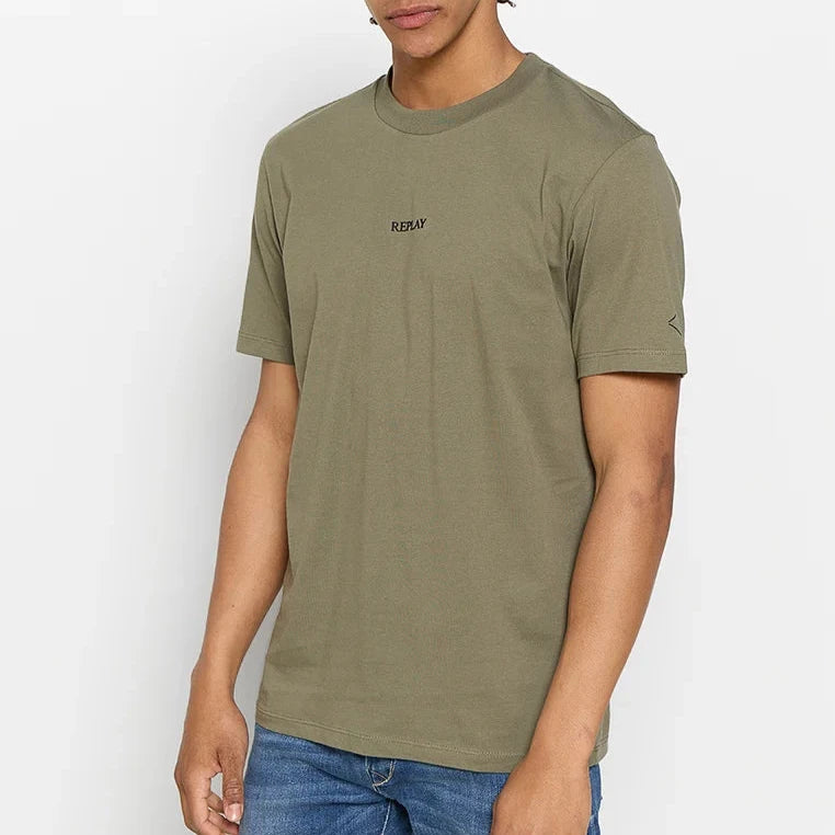 TSHIRT REPLAY MINILOGO FRONT. MC COTTON BASIC
