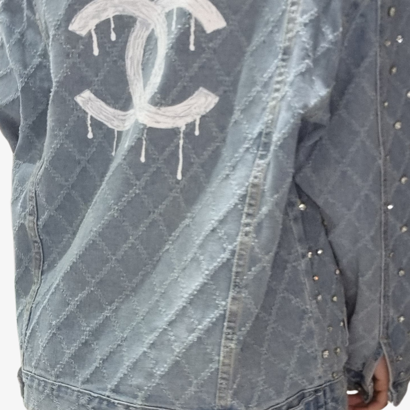 GIACCA SEM BIRBA OVERSIZE ROMBO CON GEMME LIMITED 2C