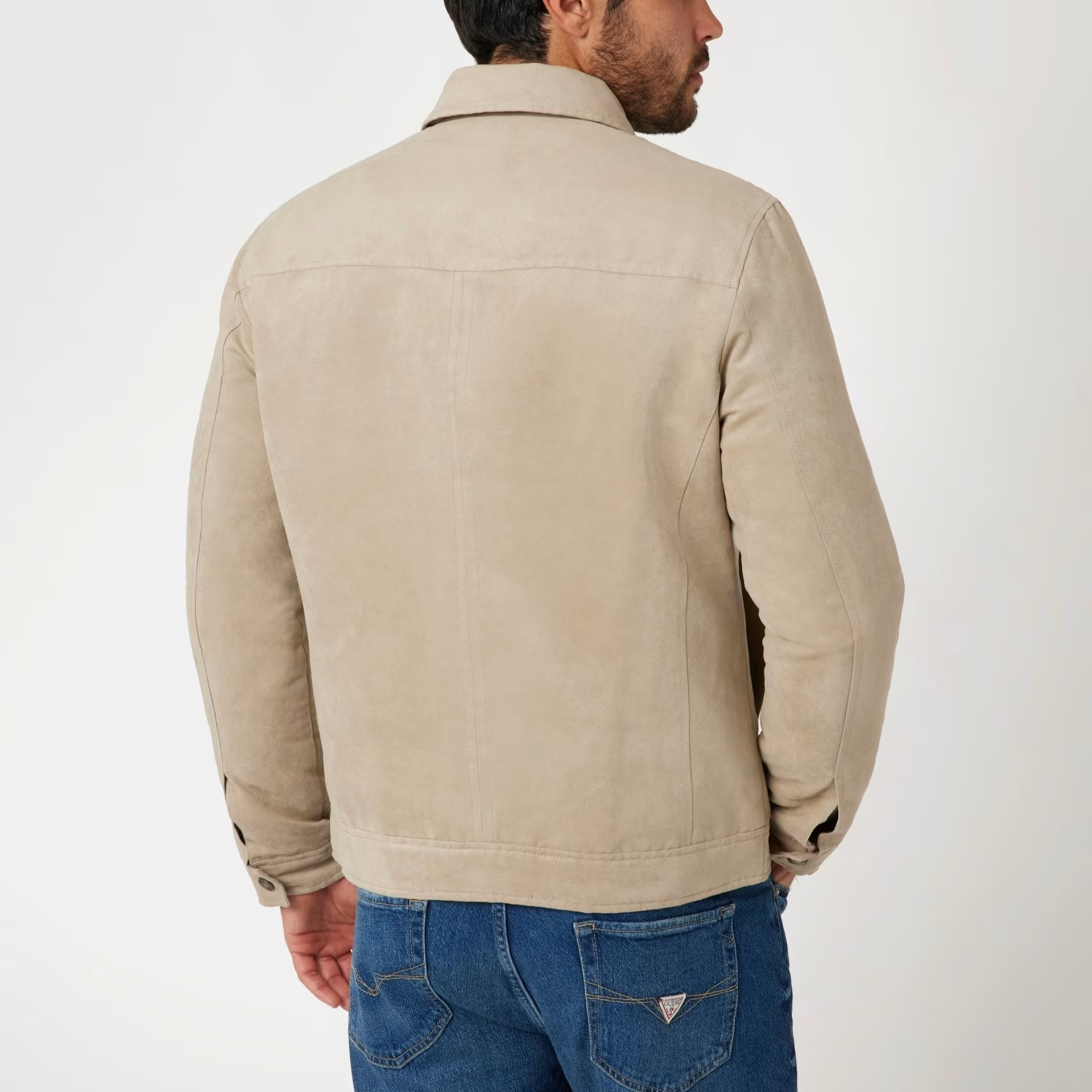 GIACCA GUESS SUEDE TRUCKER