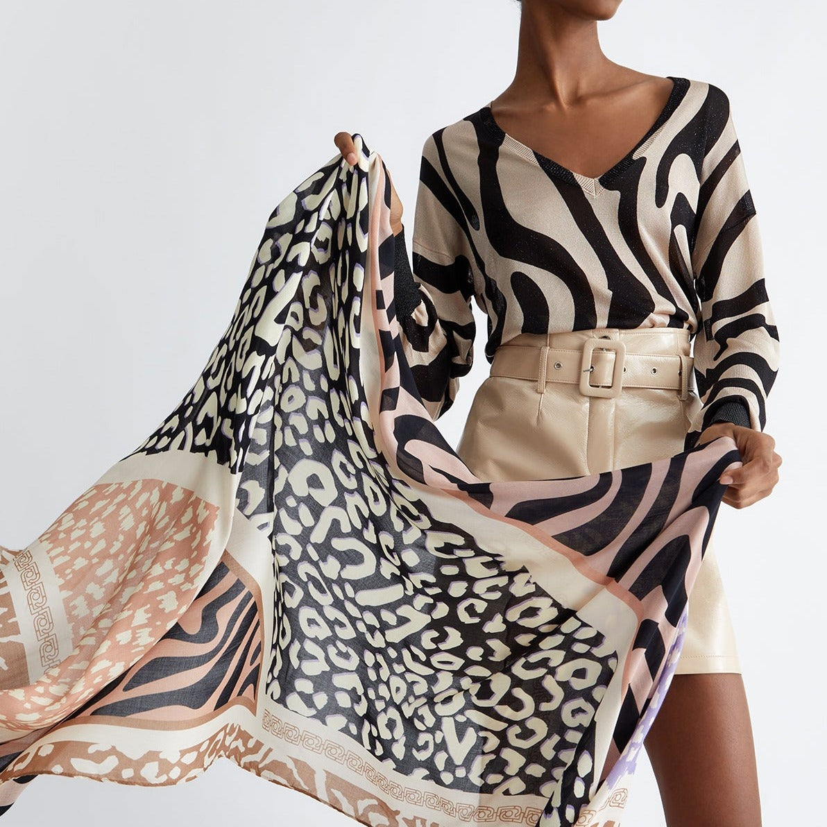 STOLA LIUJO FUNKY ANIMALIER 90X180