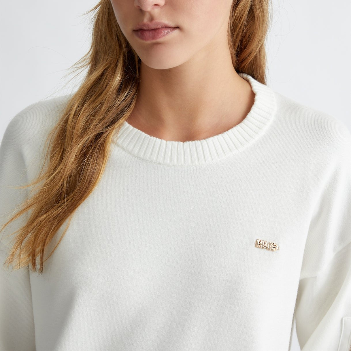 MAGLIA LIUJO GIROCOLLO INSERTI RASO FIT BOMBER